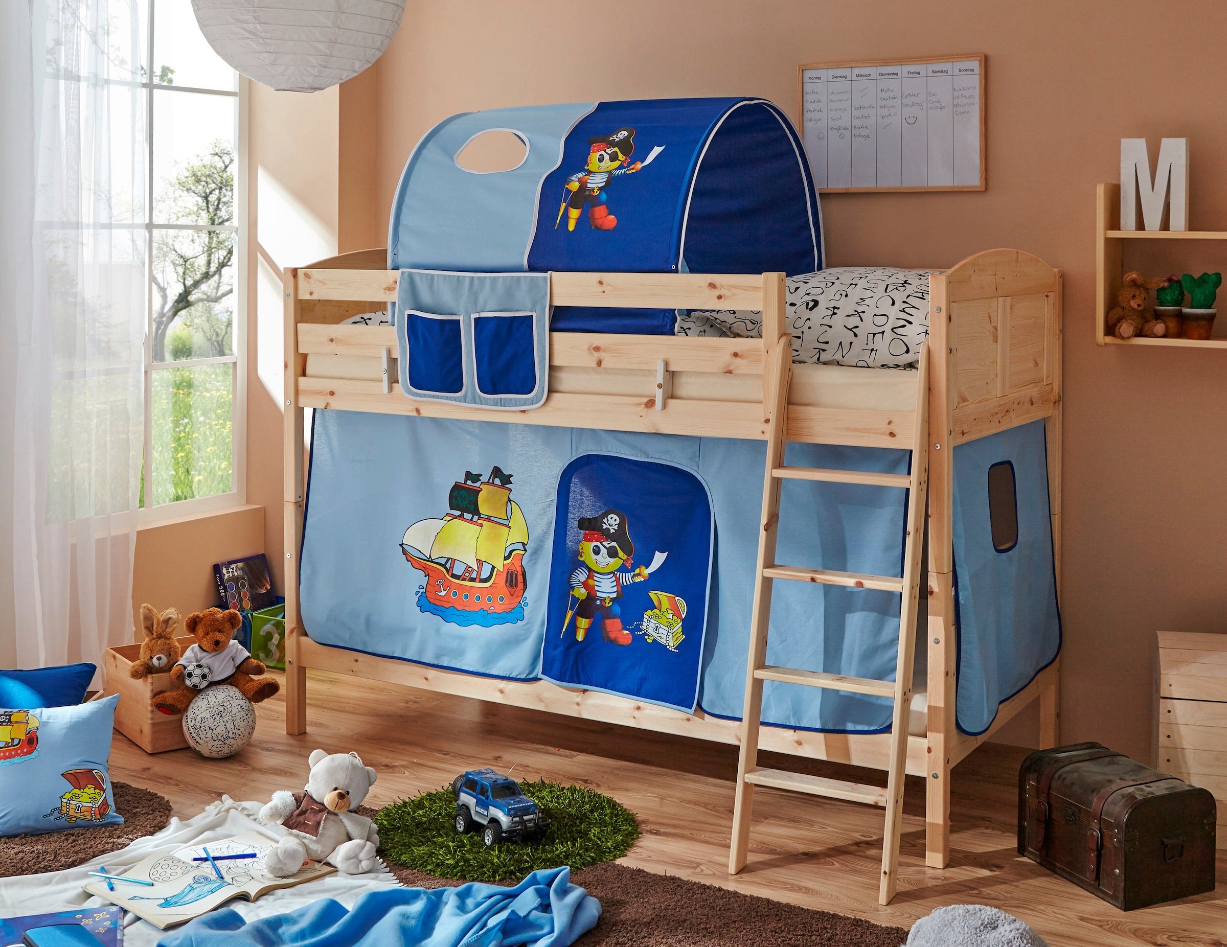 Ticaa Etagenbett Erni Country Kiefer Natur