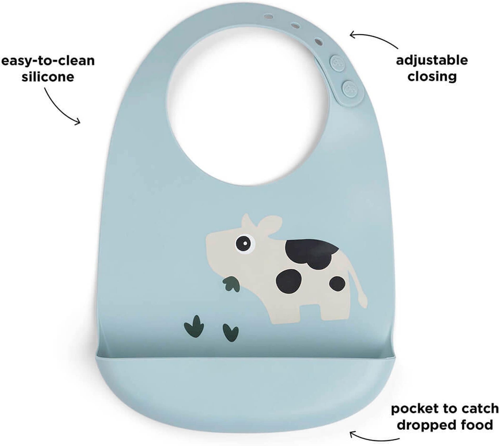 Done By Deer Silikonlätzchen mit Auffangschale