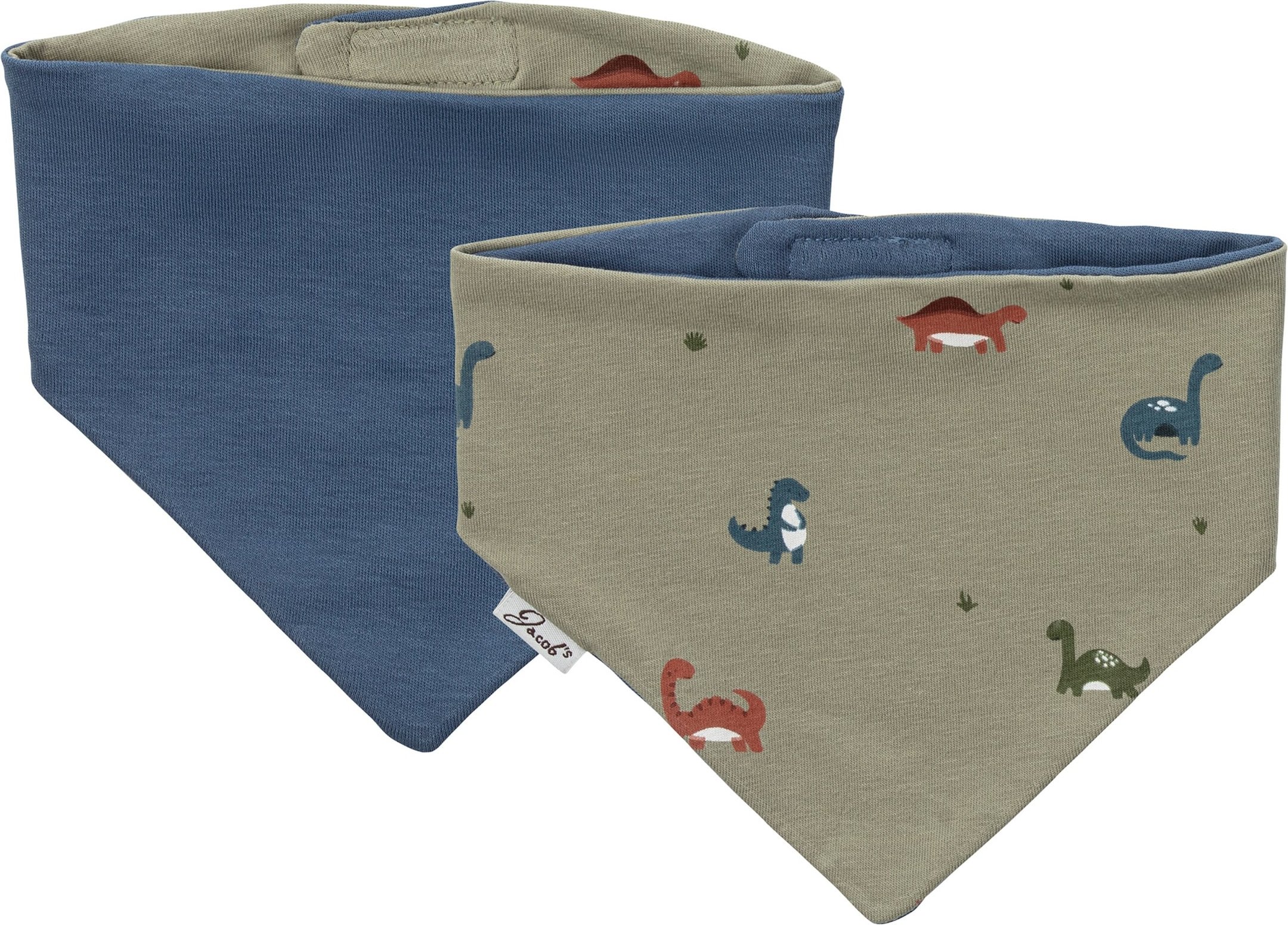 Jacob`S 2er-Pack Dreieckstücher Waffelpiqué Dino