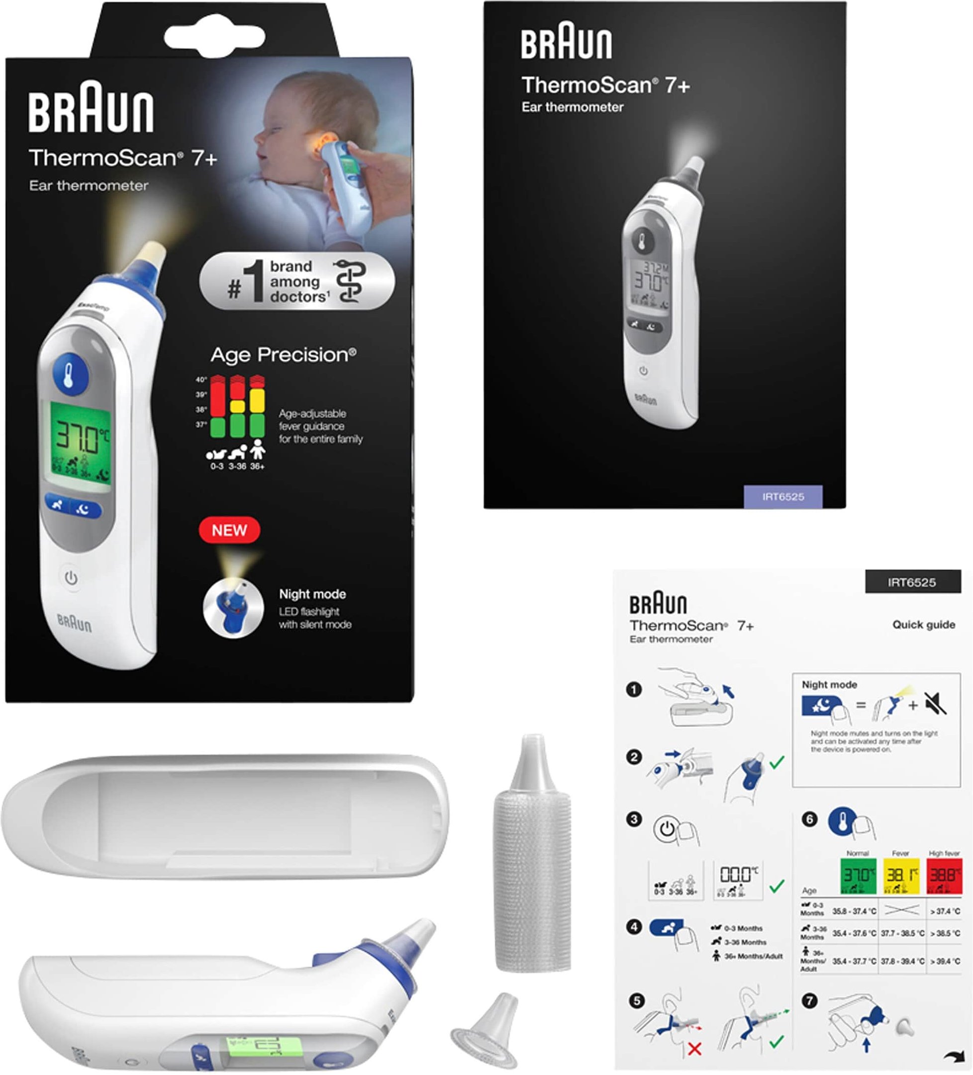 Braun Ohrthermometer ThermoScan® 7+