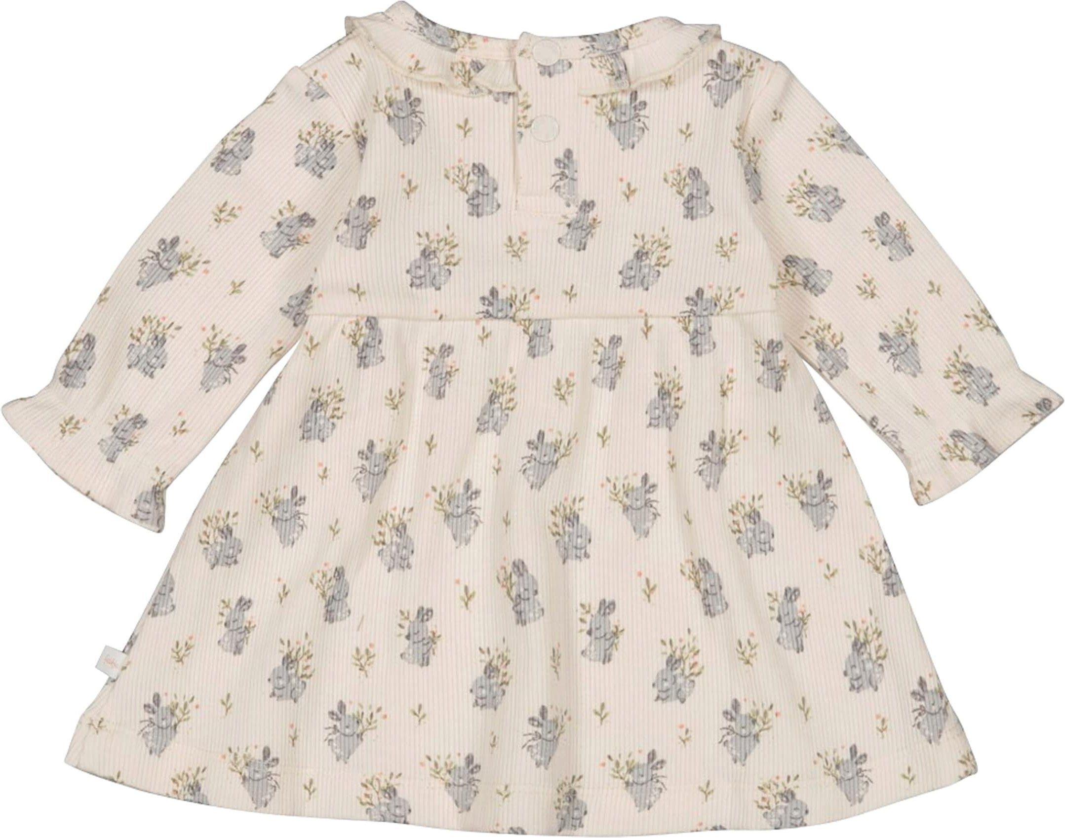 Feetje Kleid langarm mit Rüschenkragen Hasen Rippqualität