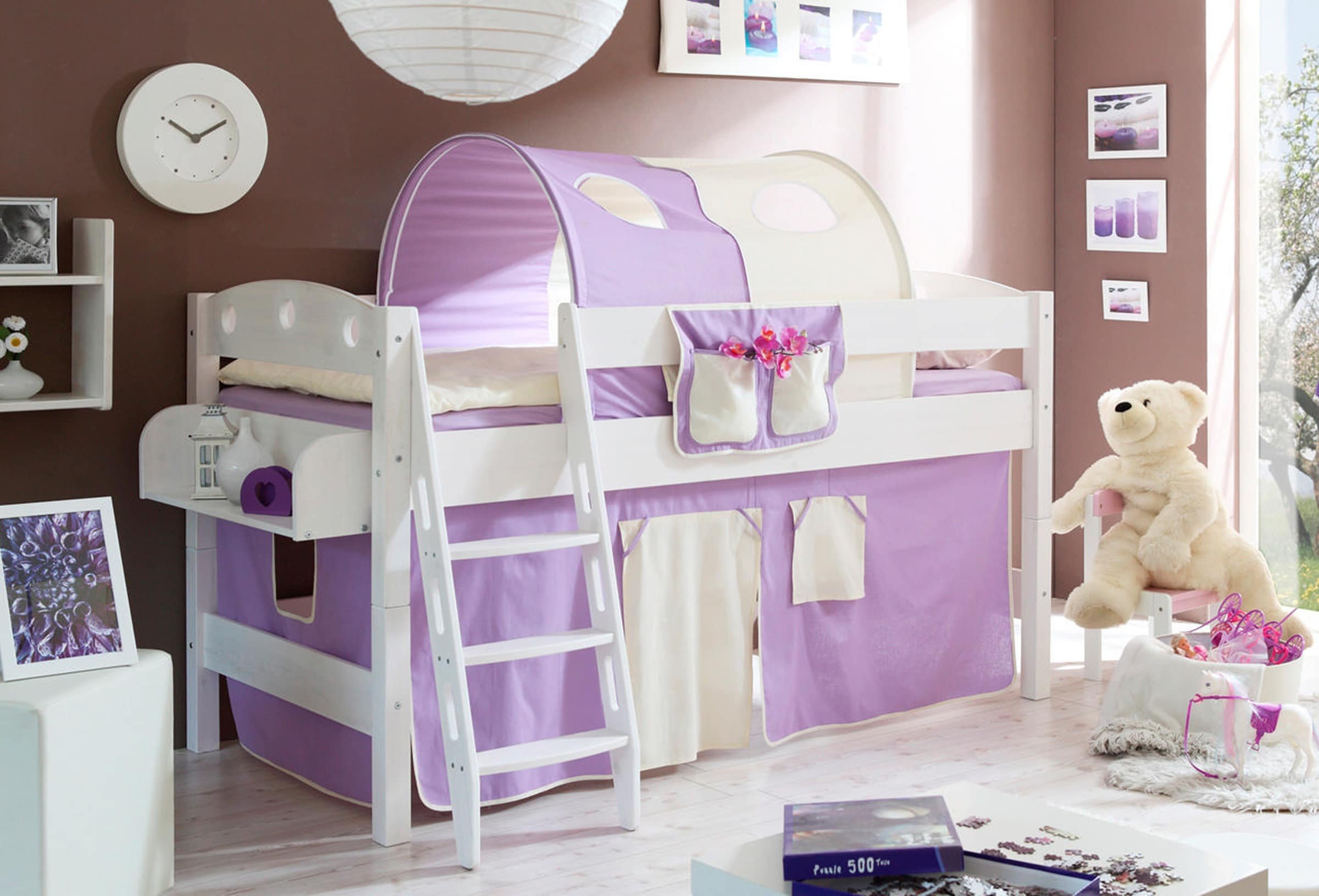 Ticaa Hochbett "Kenny R" Kiefer Weiß Classic