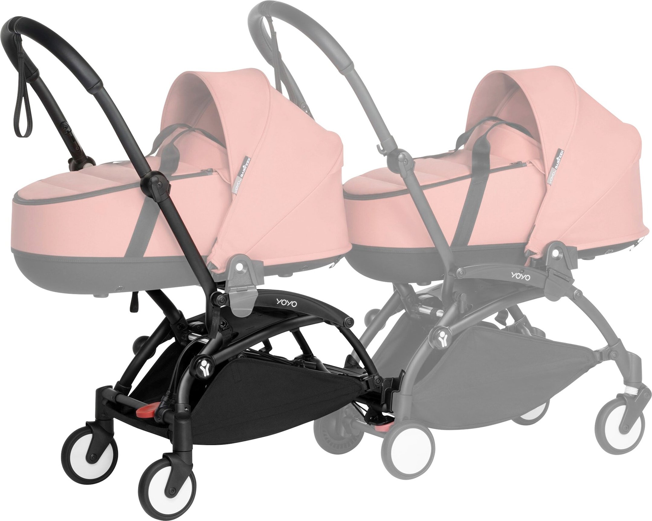 Babyzen Erweiterungsset YOYO connect für YOYO2 zum Doppelkinderwagen schwarz