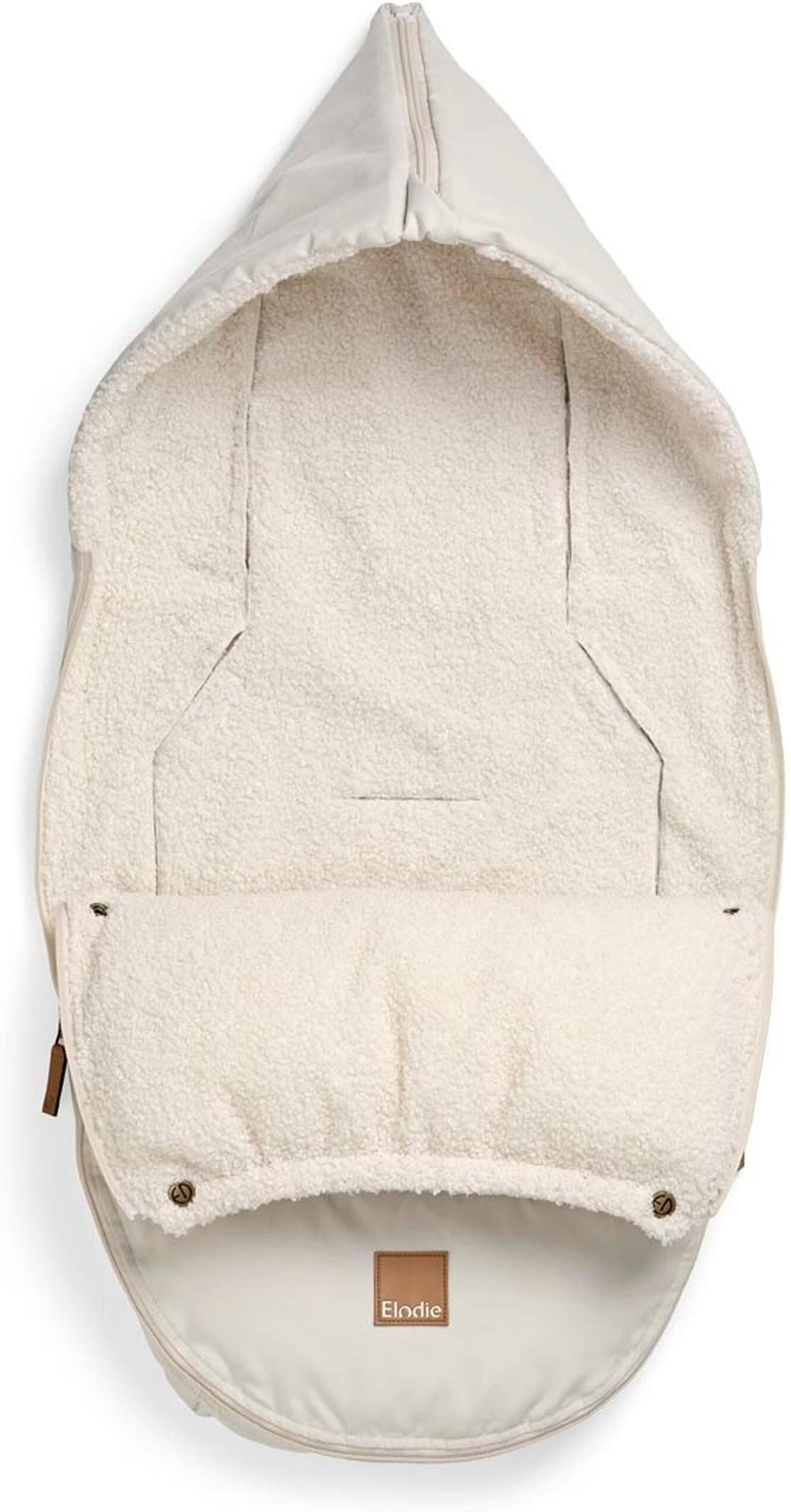 Elodie Fußsack für Babyschale - Creamy White weiss