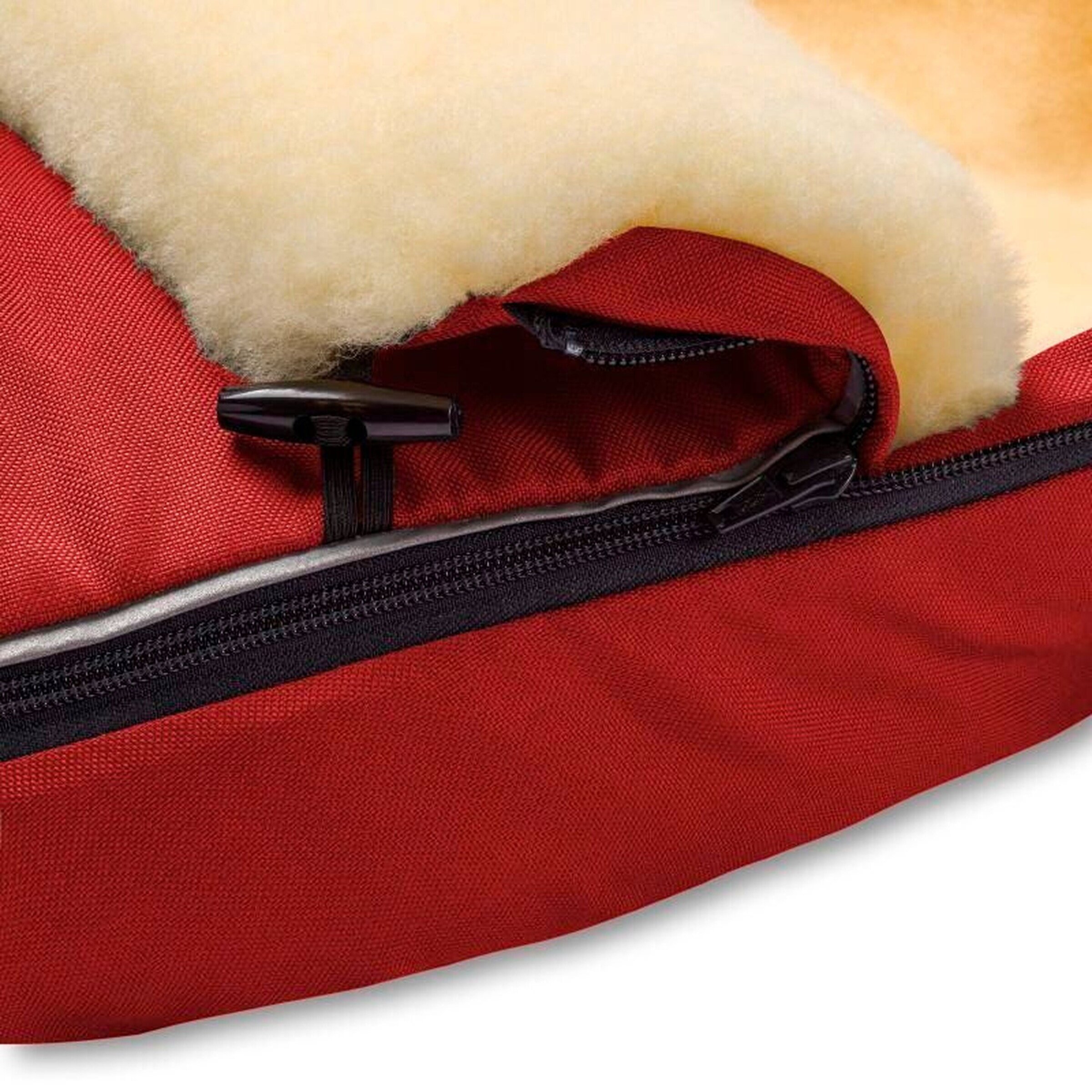 Hofbrucker Kinderwagen Lammfell-Fußsack Polaris grau