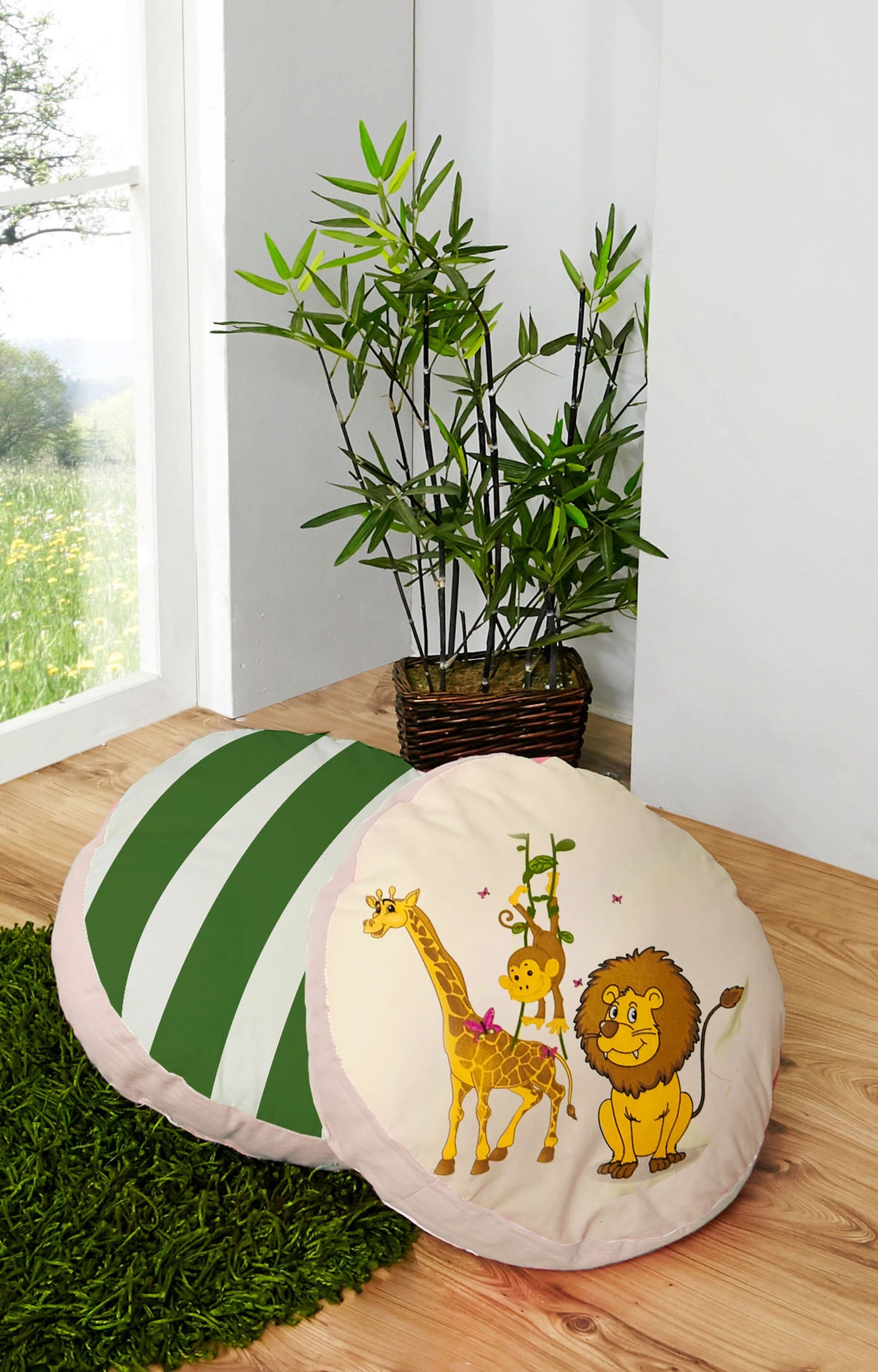 Ticaa Rundes Kissen-Set für Kinderzimmer 2-teilig