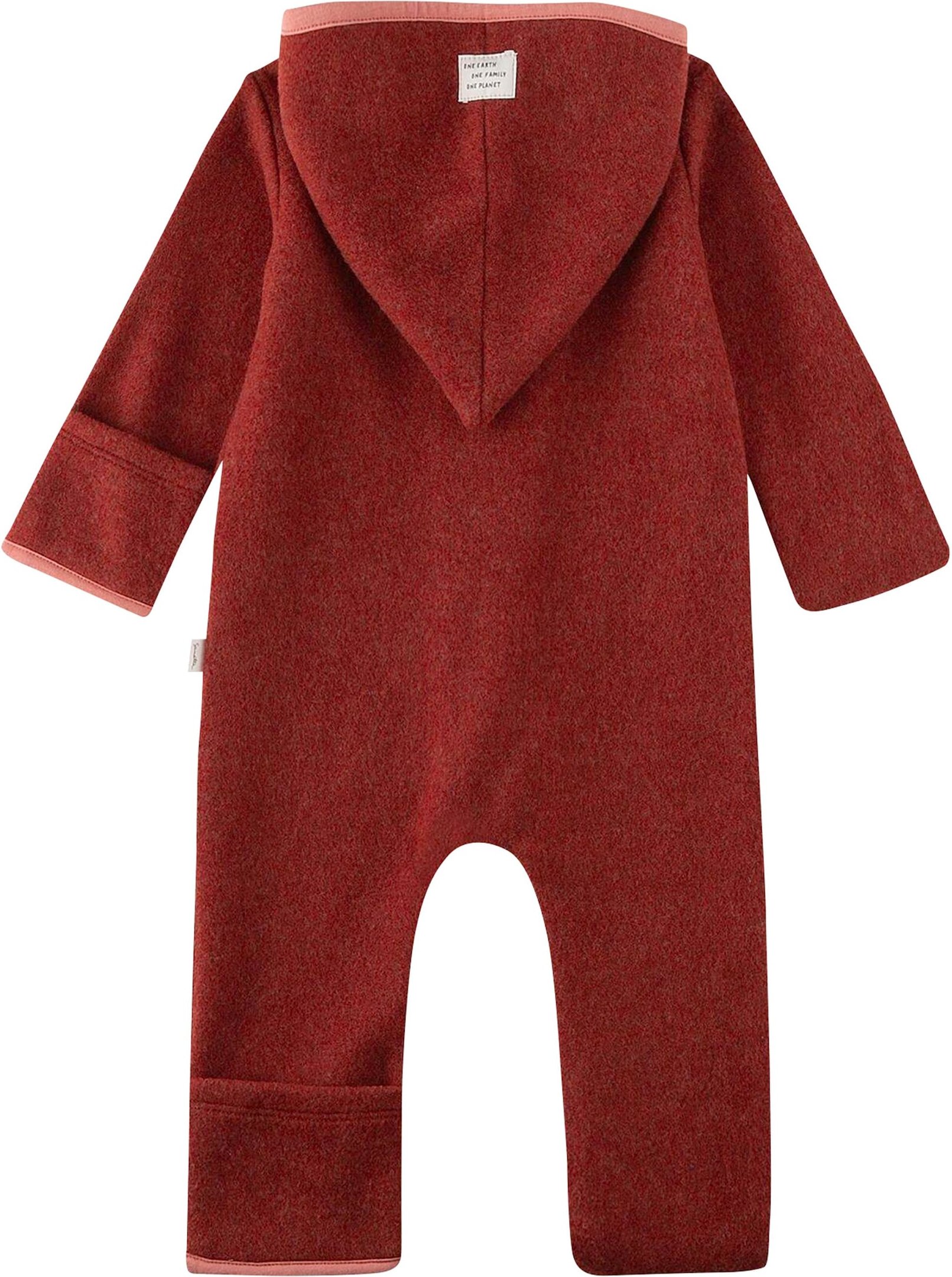 Thumbnail - Sanetta Wollfleece-Overall mit Kapuze Klappbündchen