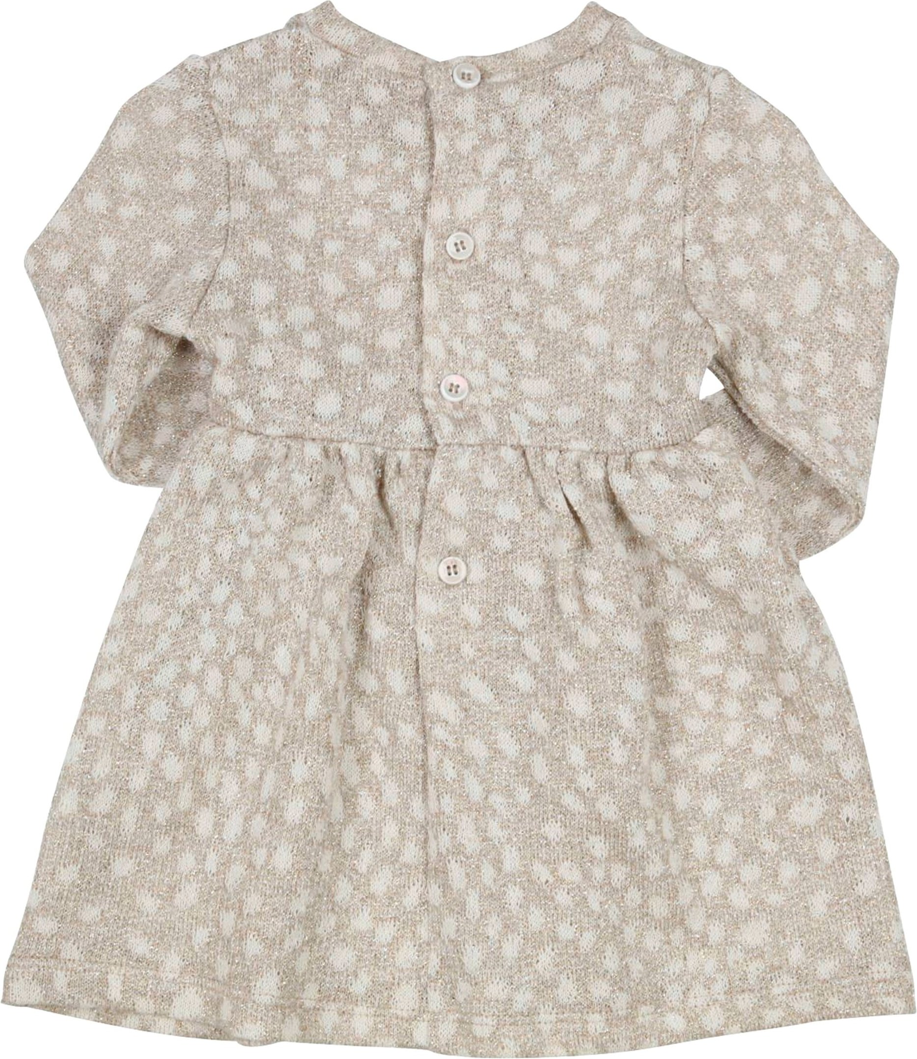 Gymp Kleid langarm mit Lurex Punkte