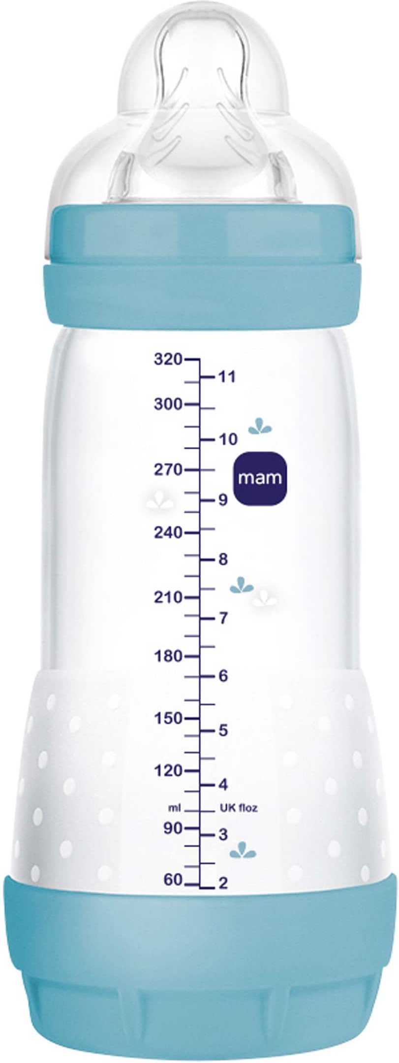 Mam Babyflasche Easy Start matt, Anti-Kolik, 320 ml, ab 4M