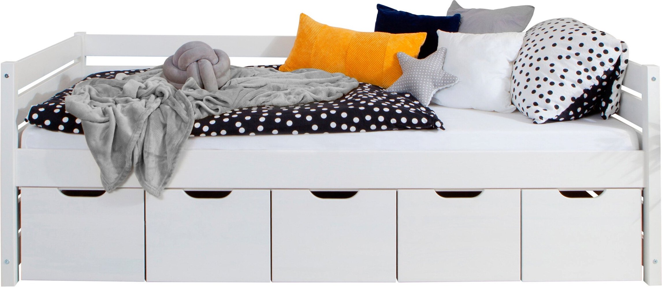 Thumbnail - Ticaa Sofabett Naomi inkl. 5x Schubkästen, 90x200