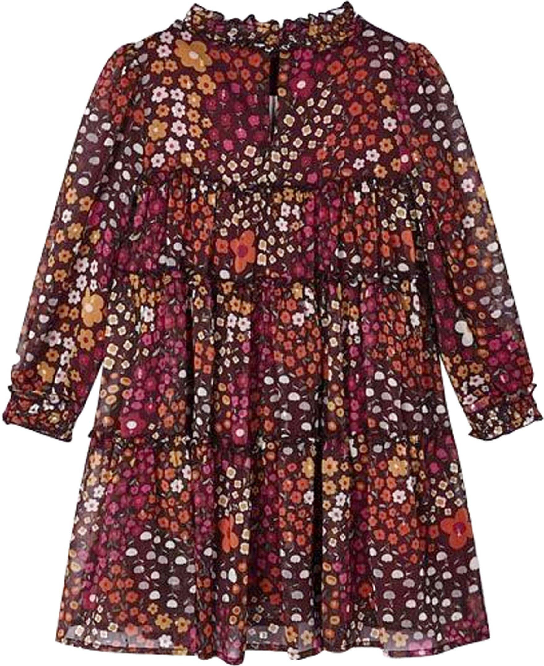 Mayoral Chiffon-Kleid langarm Blumen