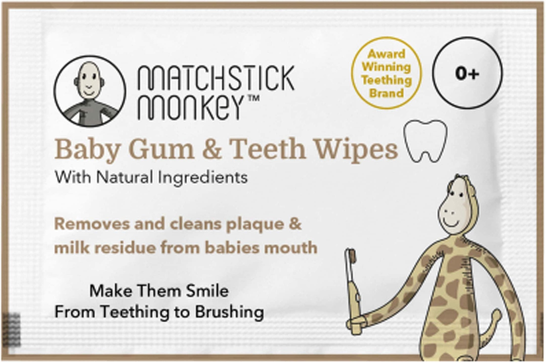 Matchstick Monkey Zahnfleisch-/Reinigutücher, 2 x 25 Stück