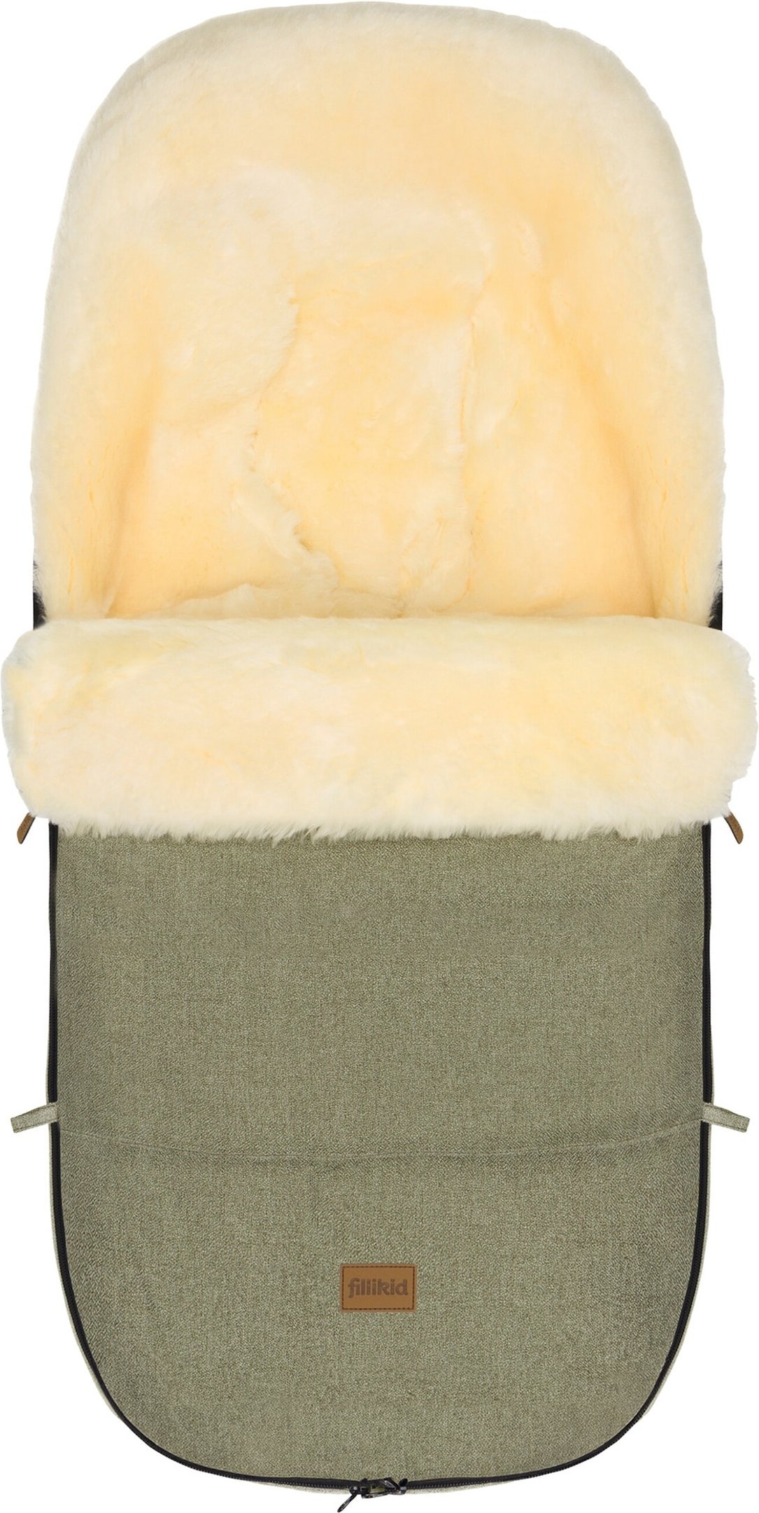Fillikid Winterfußsack Lammfell Makalu Style gruen