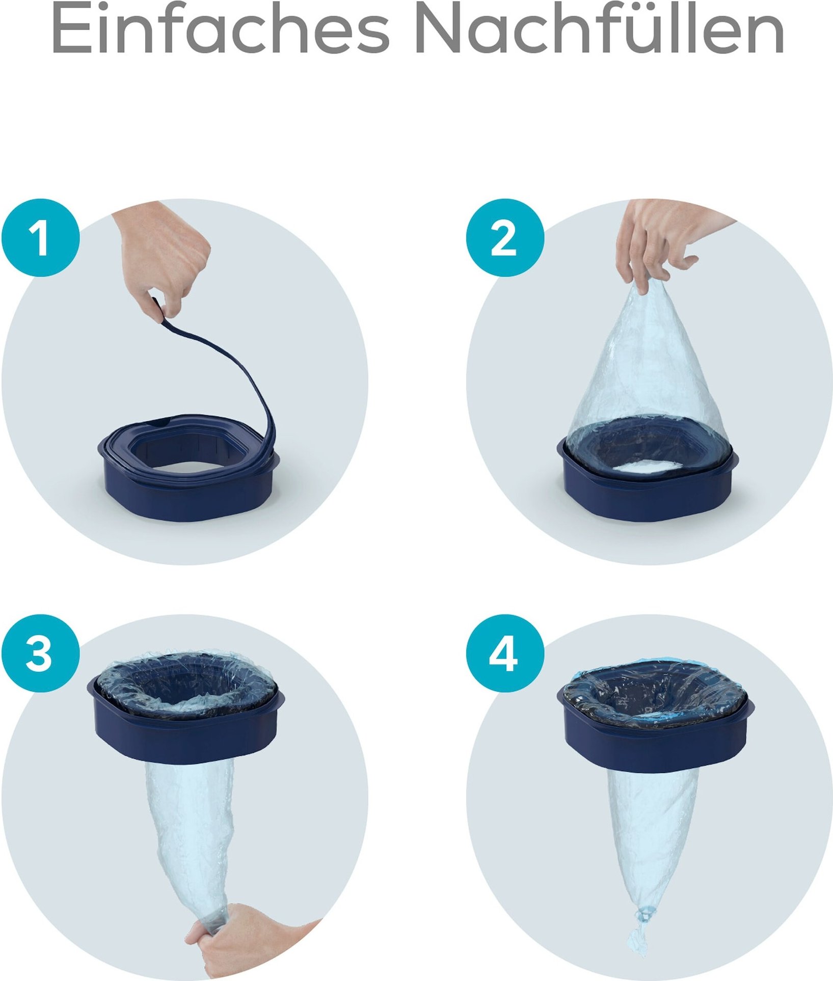 Angelcare 6er-Pack Nachfüllkassette für Windeleimer Dress-Up, Dress-Up XL und Classic XL