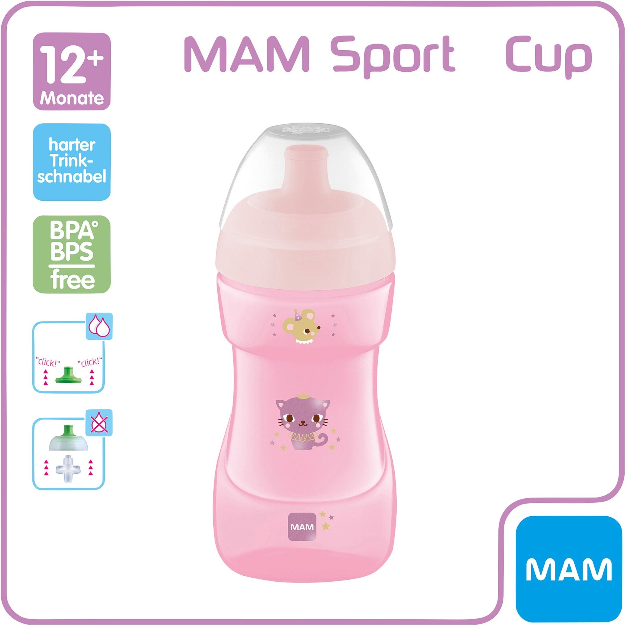Mam Trinklernflasche Sports Cup, 330ml, ab 12M