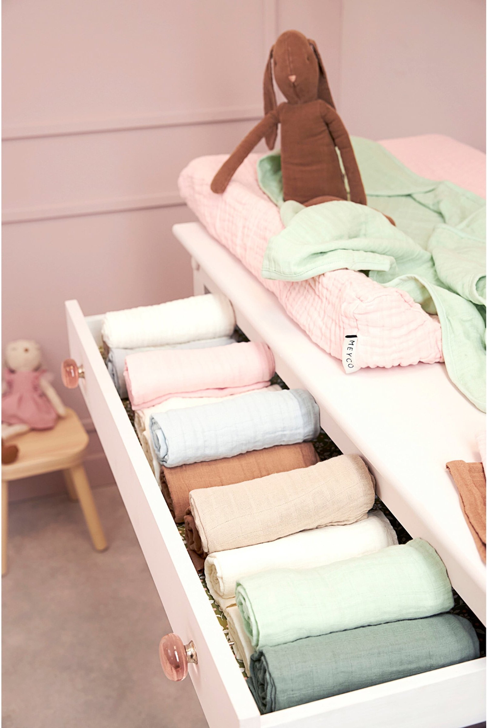 Meyco Baby 3er-Pack Mullwindeln 70x70 cm