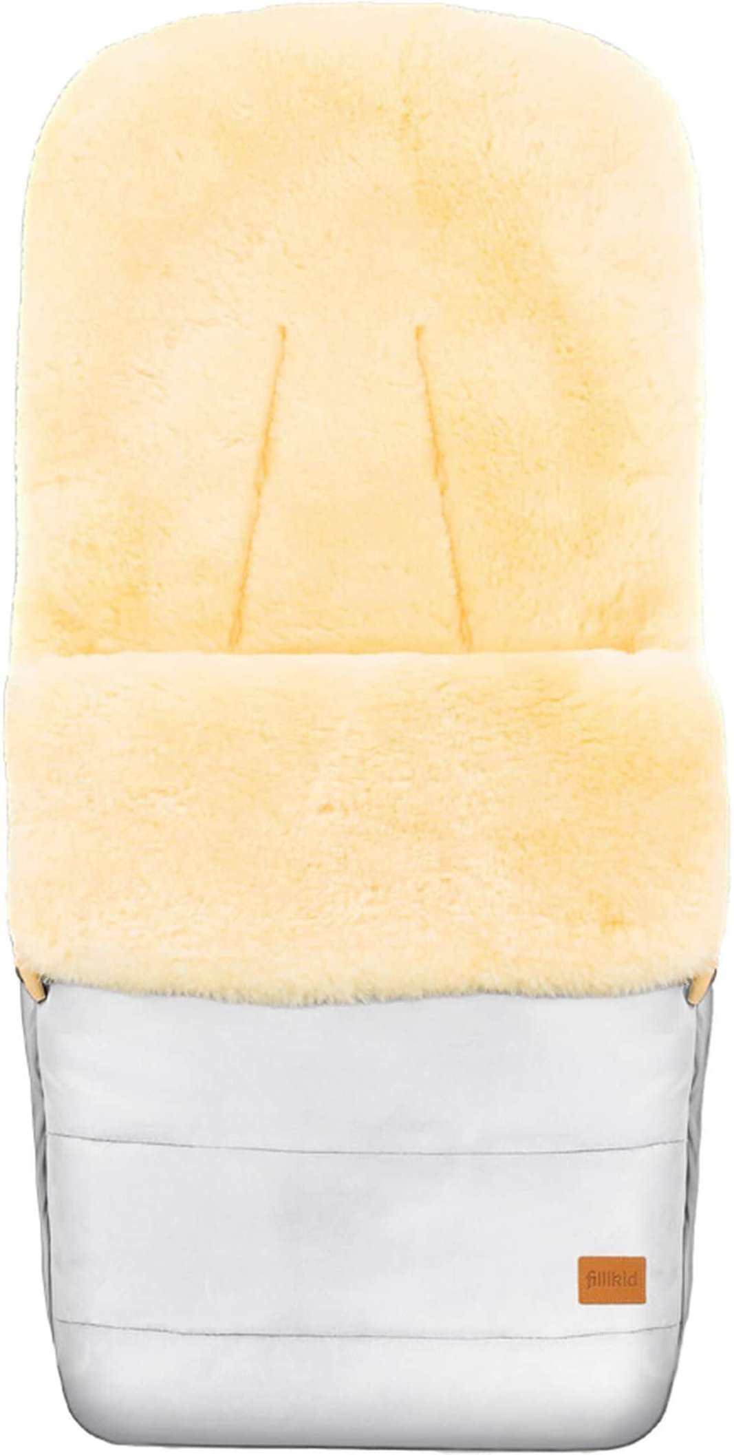 Fillikid Lammfell-Winterfußsack Bernina Reflect grau