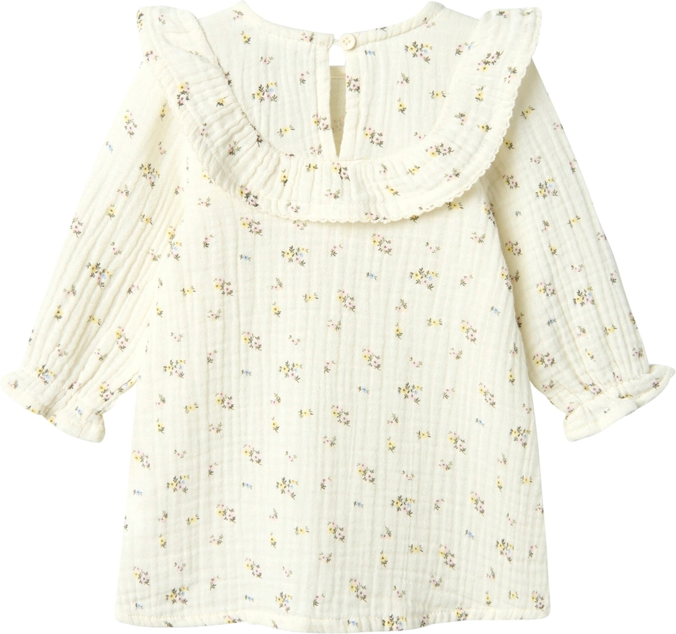 Name It Musselin-Kleid langarm Blumen