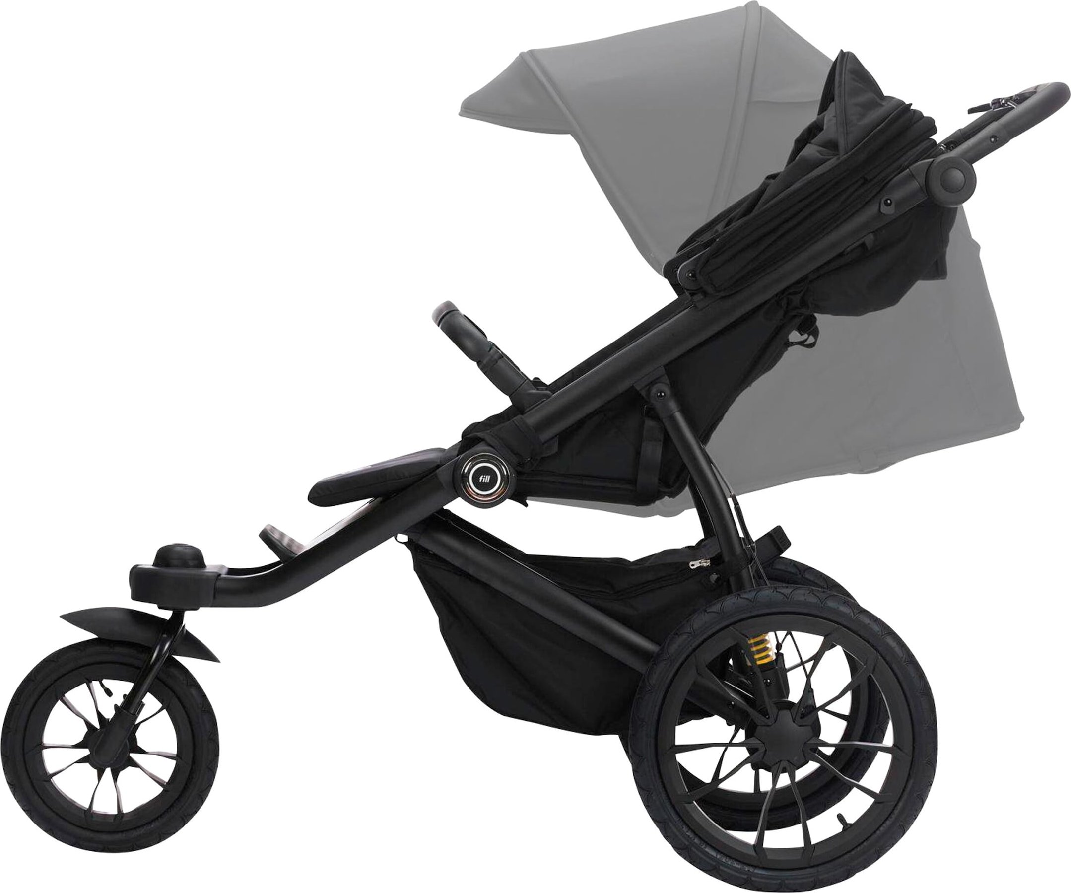 Fillikid Kinderwagen Sportwagen Kinderwagen Jogger Run schwarz
