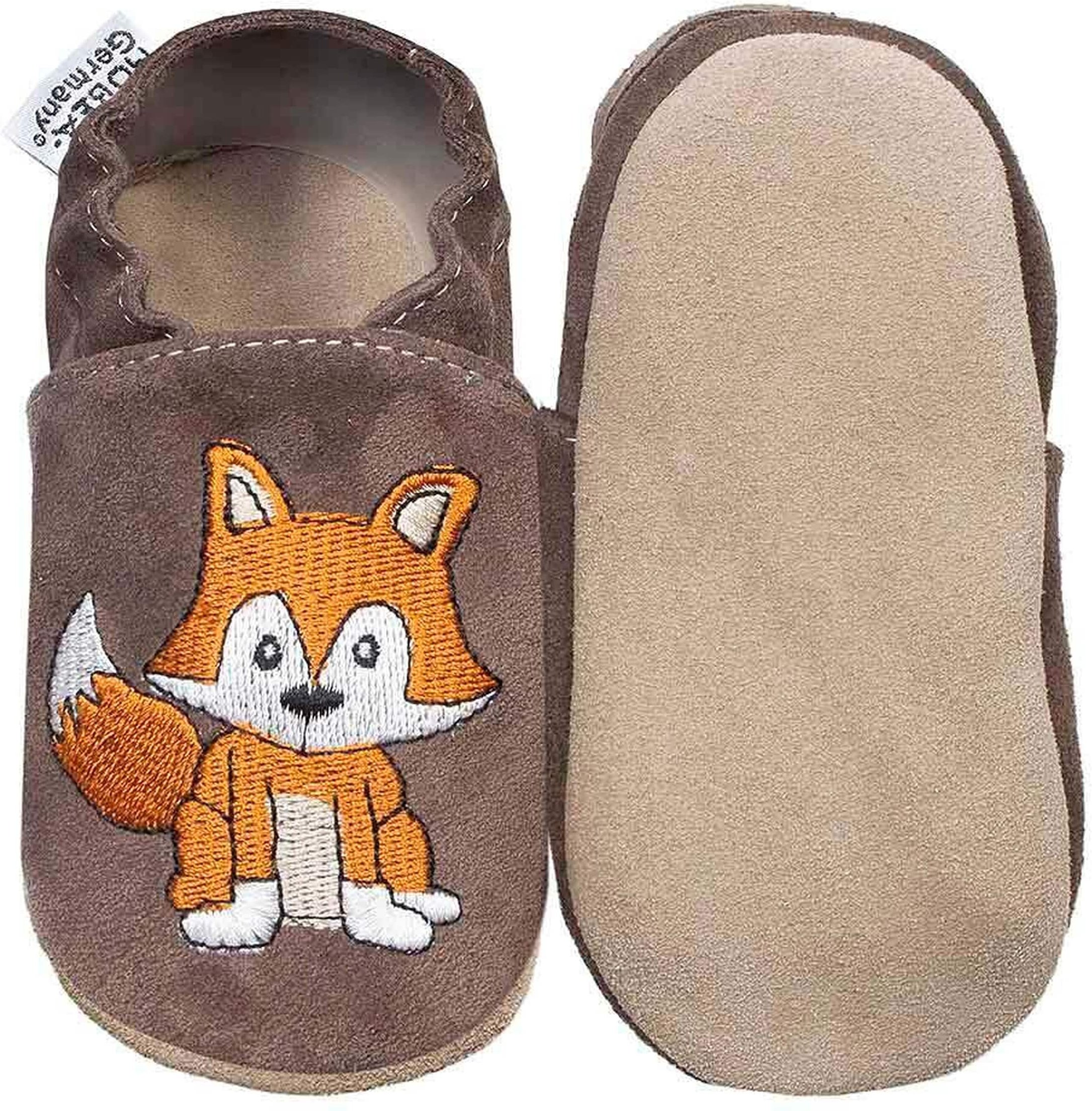 Hobea-Germany Krabbelschuhe Fuchs dunkelbraun
