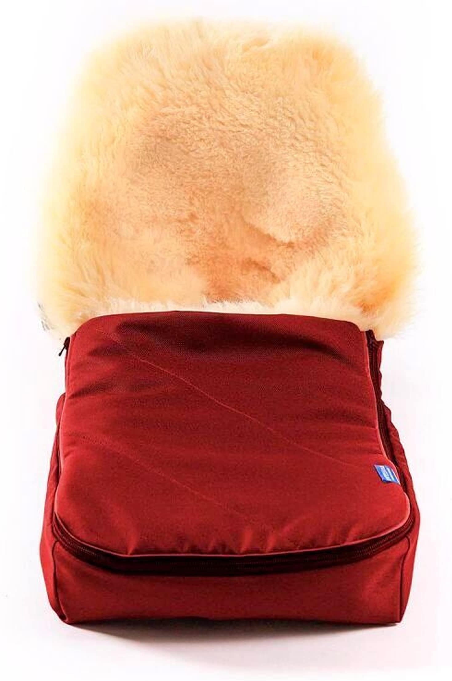 Hofbrucker Babyschale Lammfell-Fußsack Maxi rot