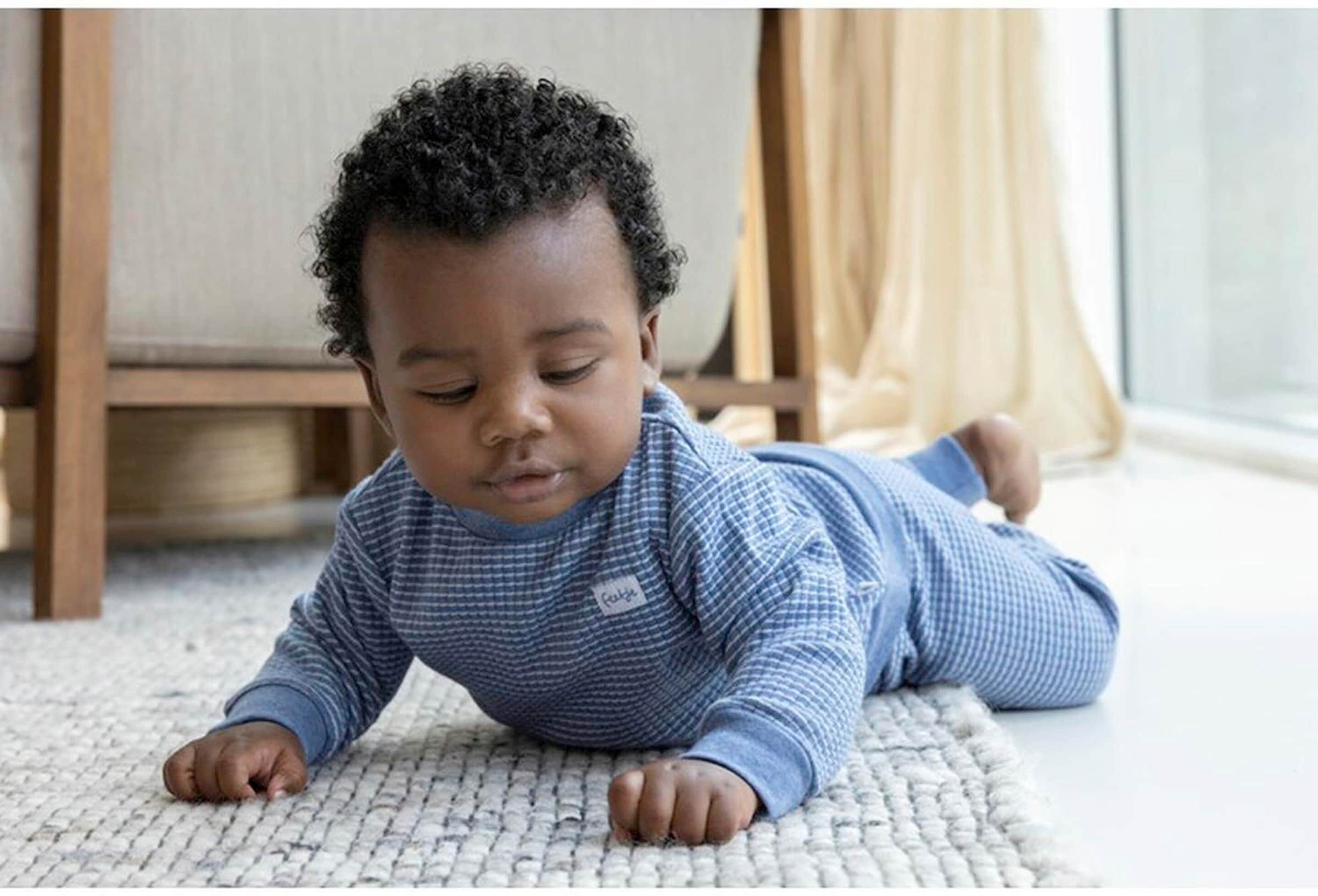 Feetje 2-tlg. Set Sweatshirt und Jogginghose Waffelpiqué-Optik