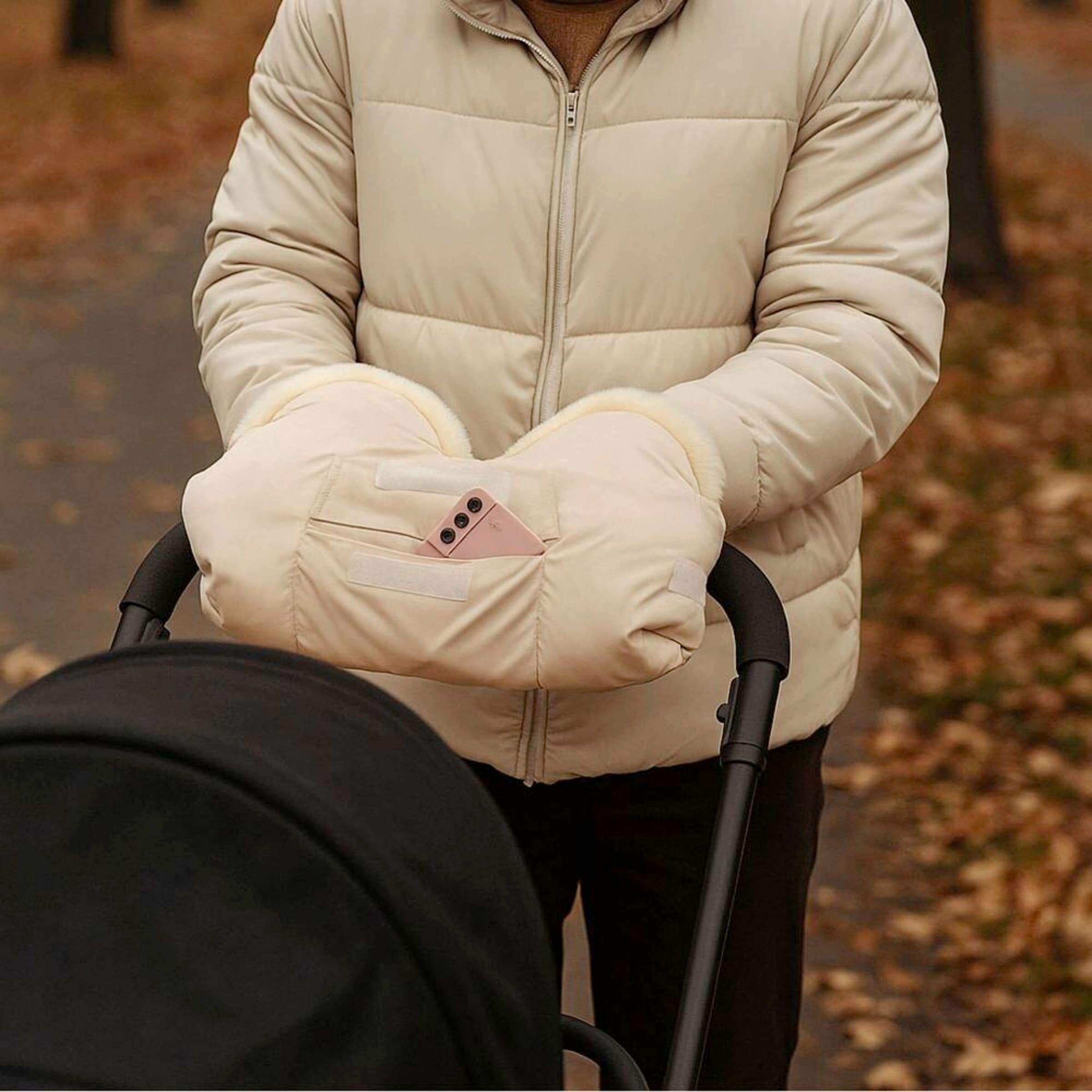 Kaiser Lammfell-Handwärmer BIG beige