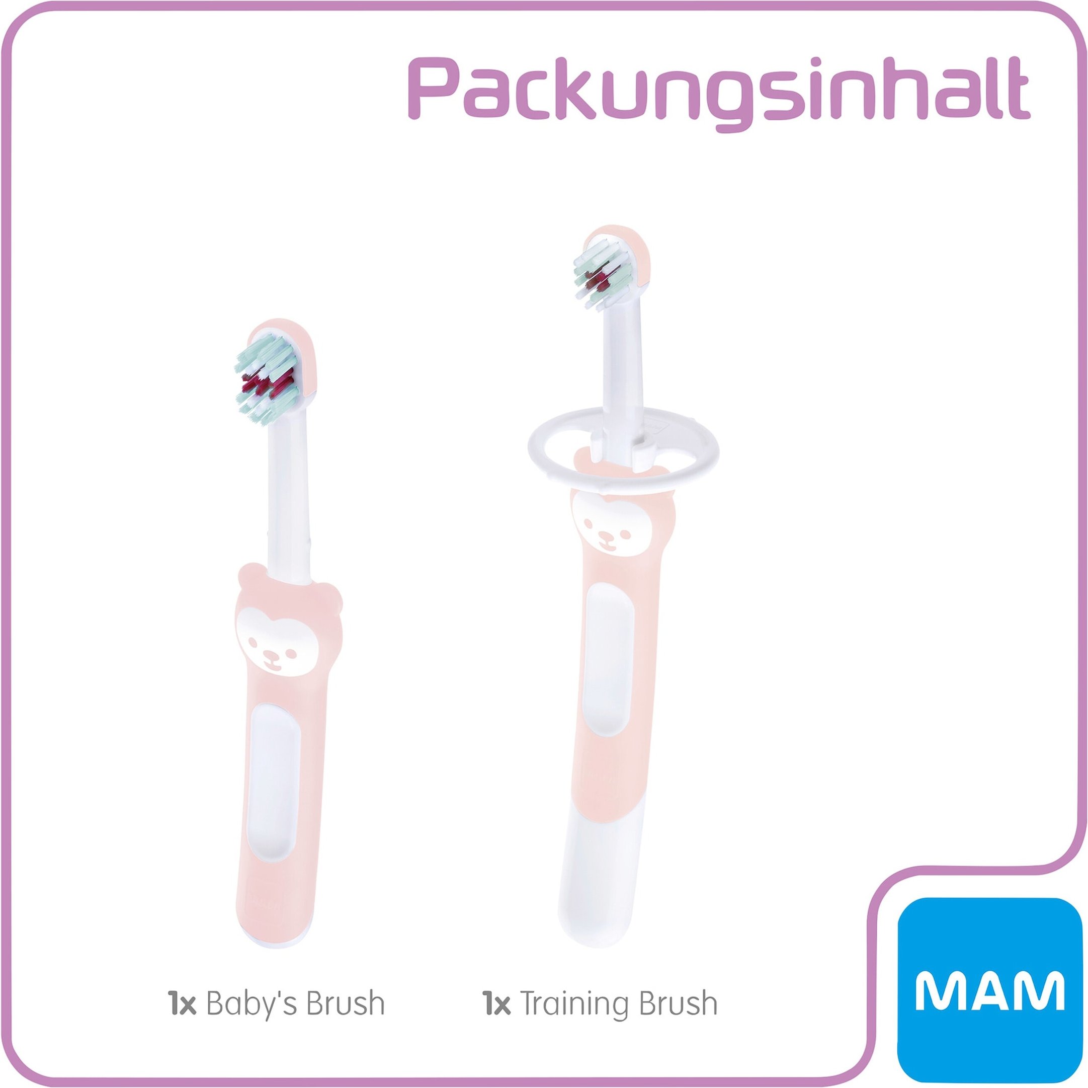 Mam 2-tlg. Baby-Zahnbürsten-Set Learn to Brush