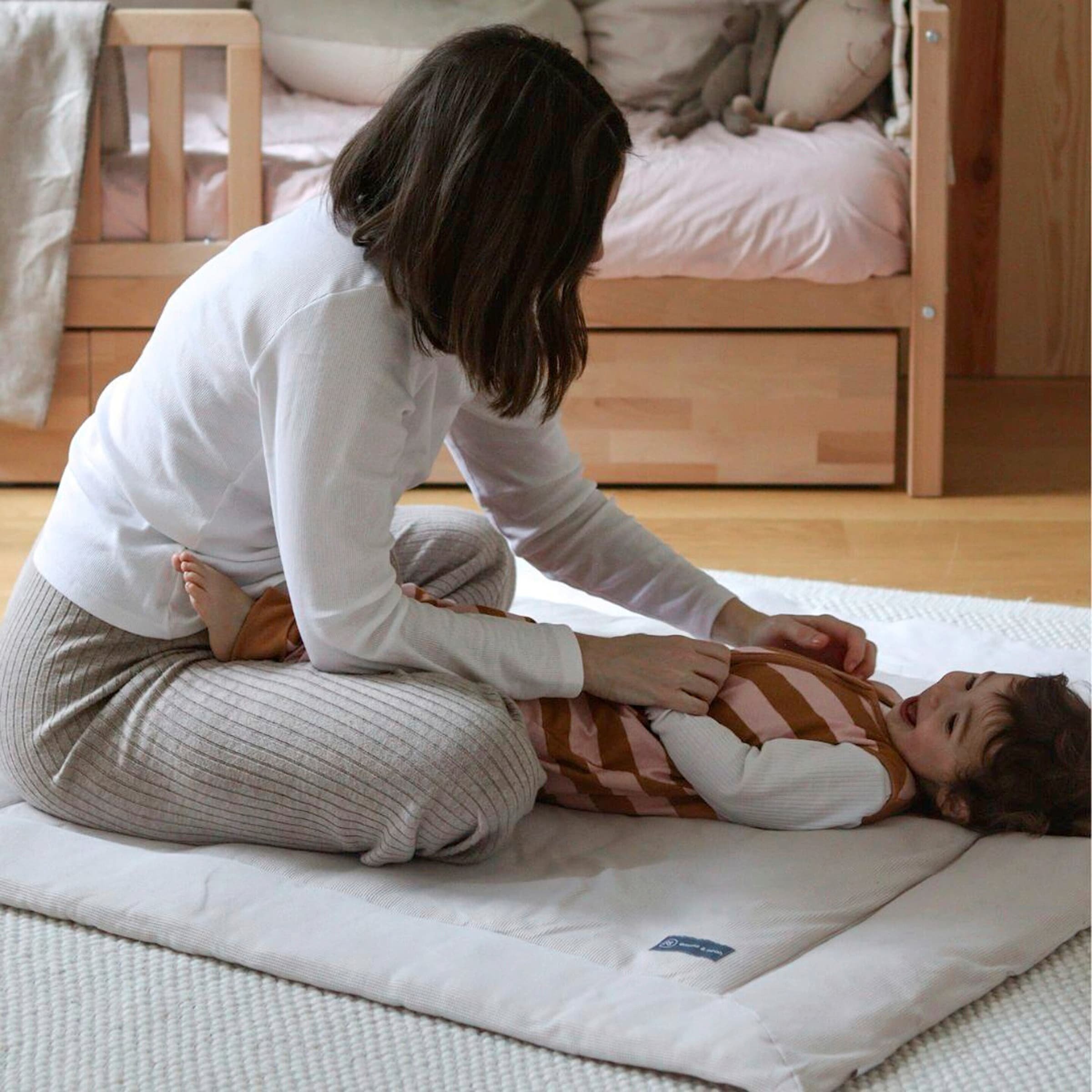 Emma & Noah Krabbeldecke Mini Piqué 120x120 cm