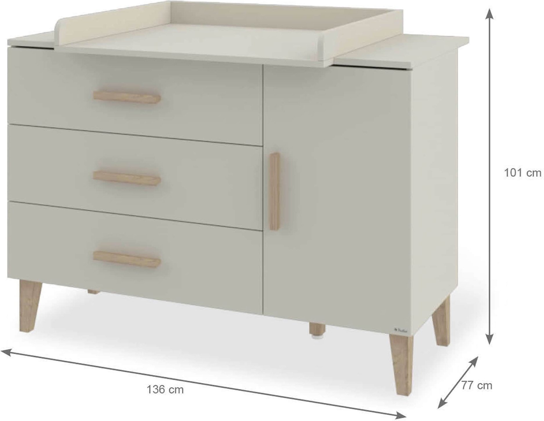 Pinolino Wickelkommode Tami extrabreit