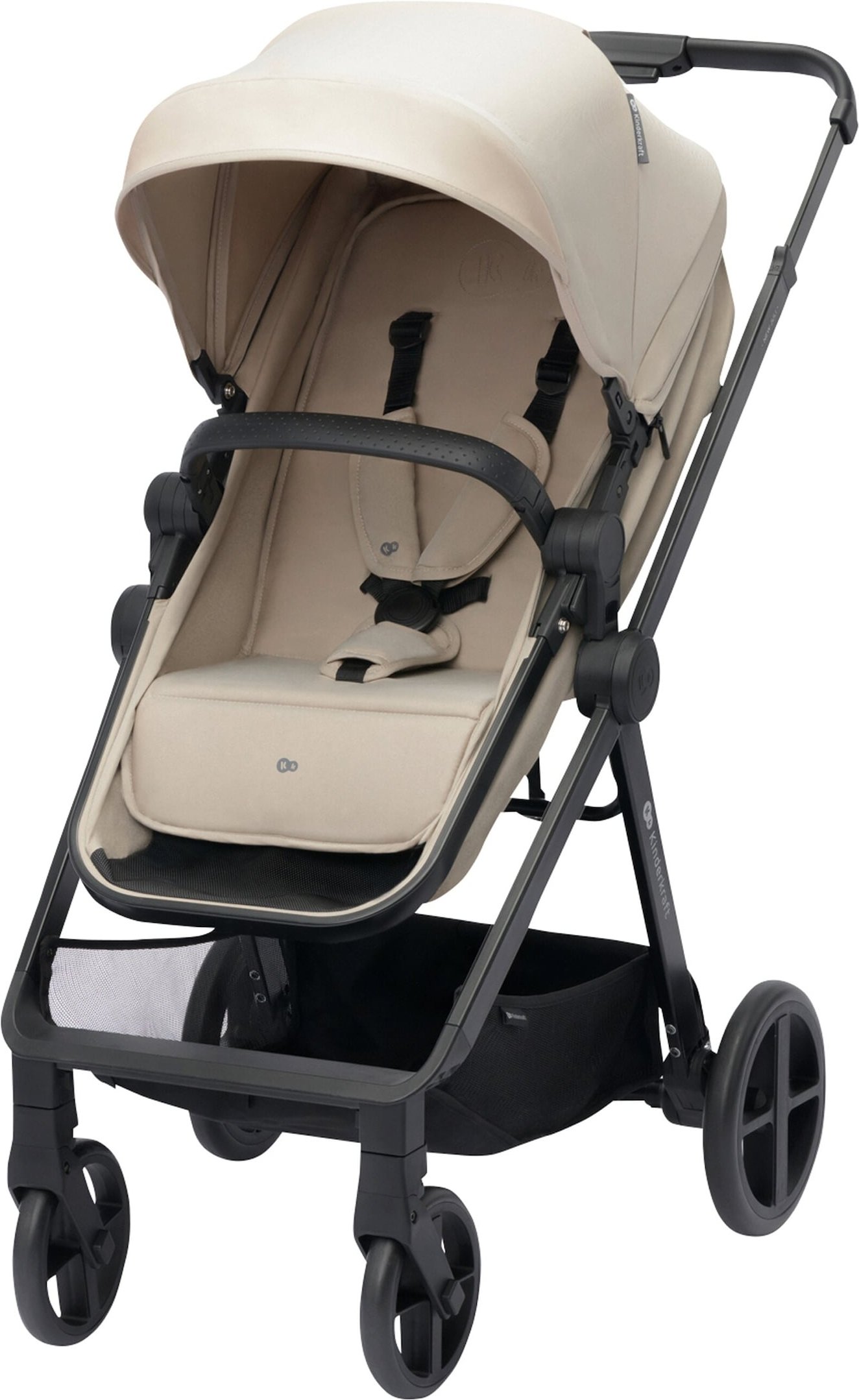 Kinderkraft Kombikinderwagen NEWLY 3in1 Trio-Set inkl. Babyschale MINK PRO beige