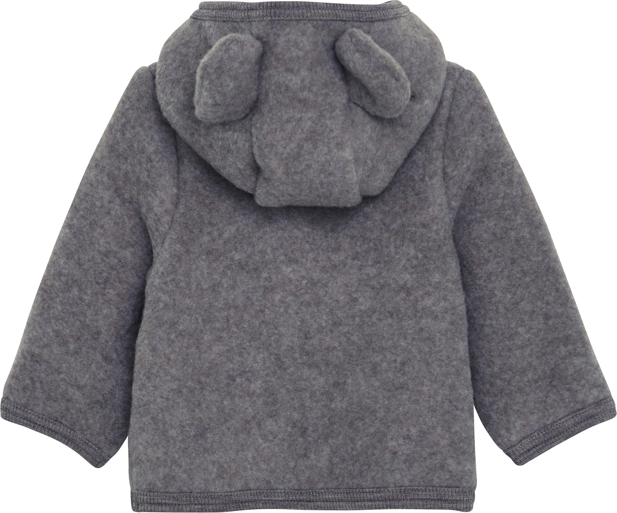 Thumbnail - Huttelihut Wollfleece-Jacke Kapuze mit Ohren aus Merinowolle