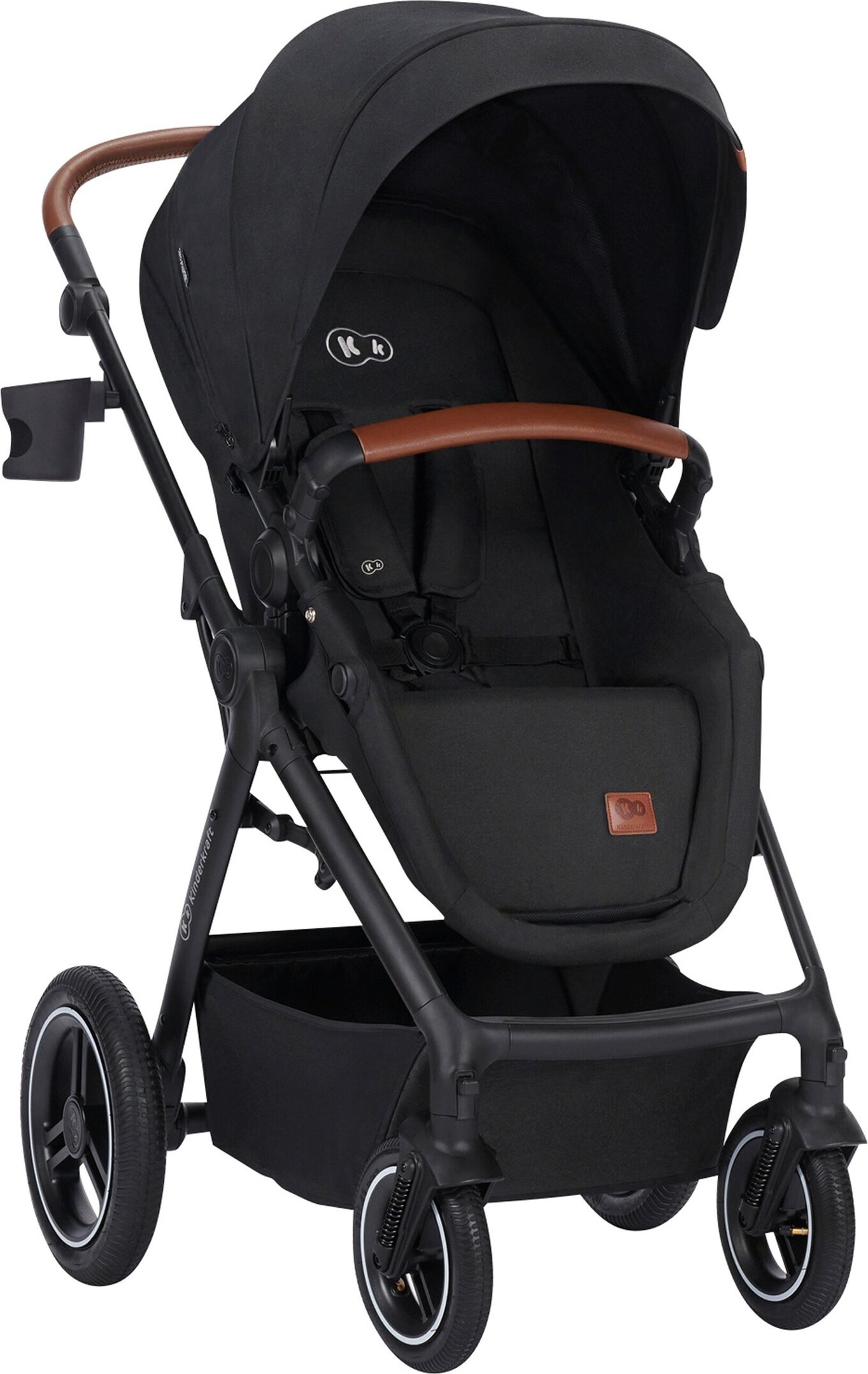Kinderkraft Kombikinderwagen B-TOUR 3in1 Trio-Set inkl. Babyschale MINK PRO schwarz