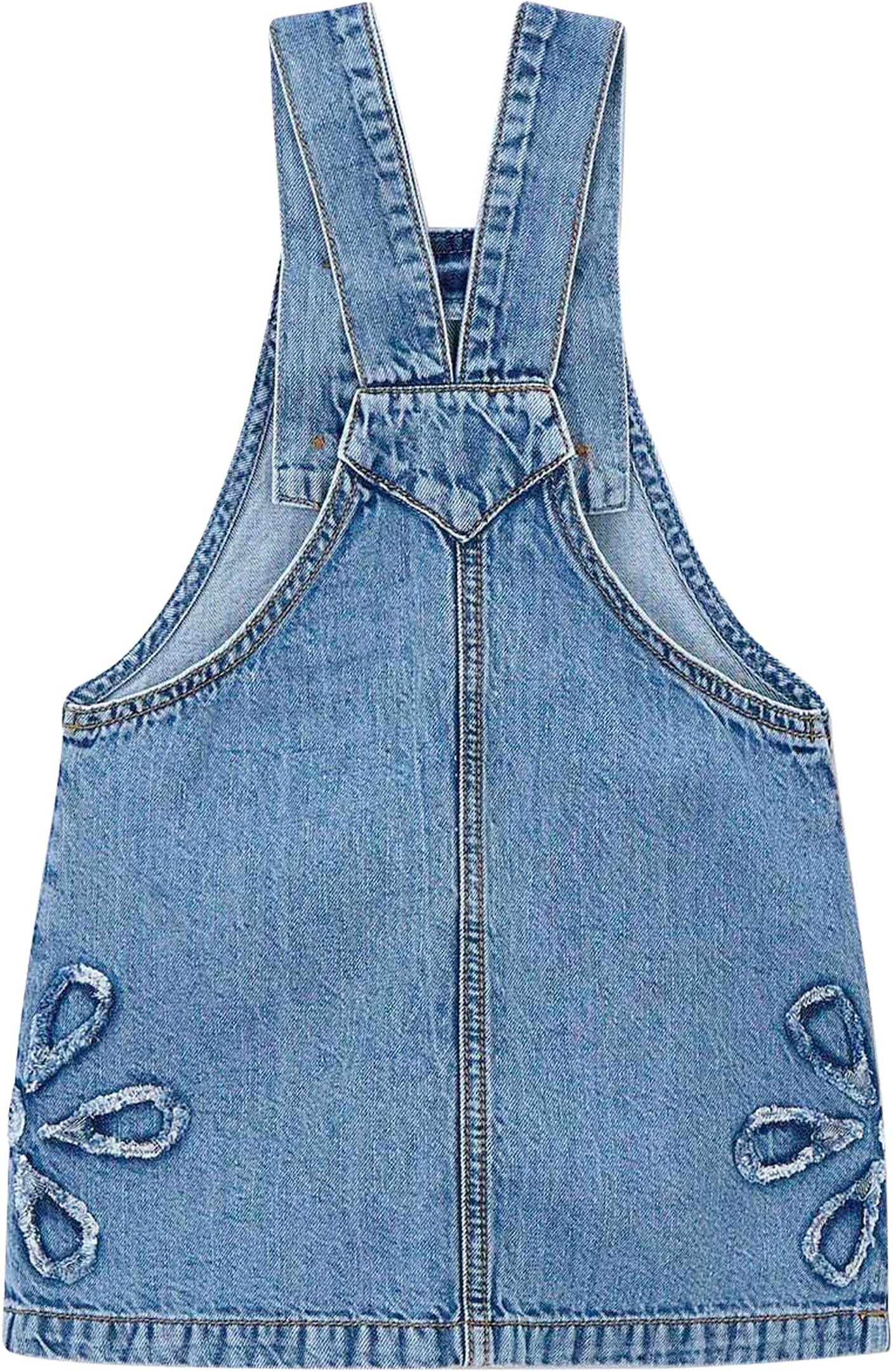 Mayoral Jeans-Latzkleid Blumen