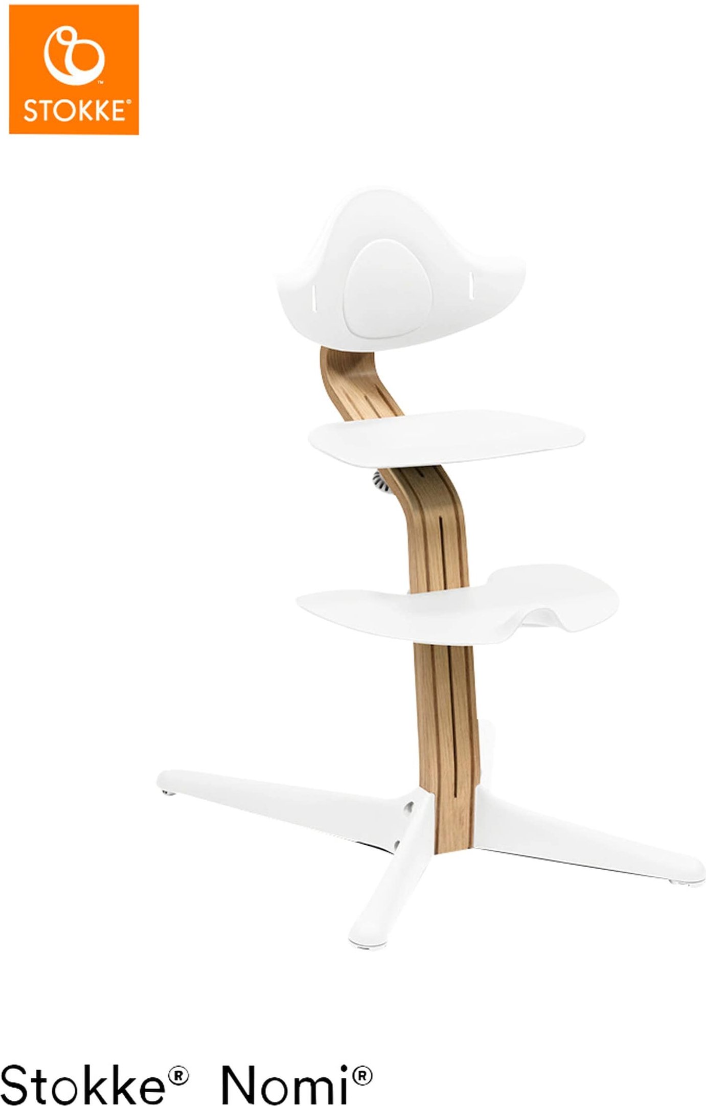 Thumbnail - Stokke® Nomi Bundle Hochstuhl Eiche inkl. Newbornset
