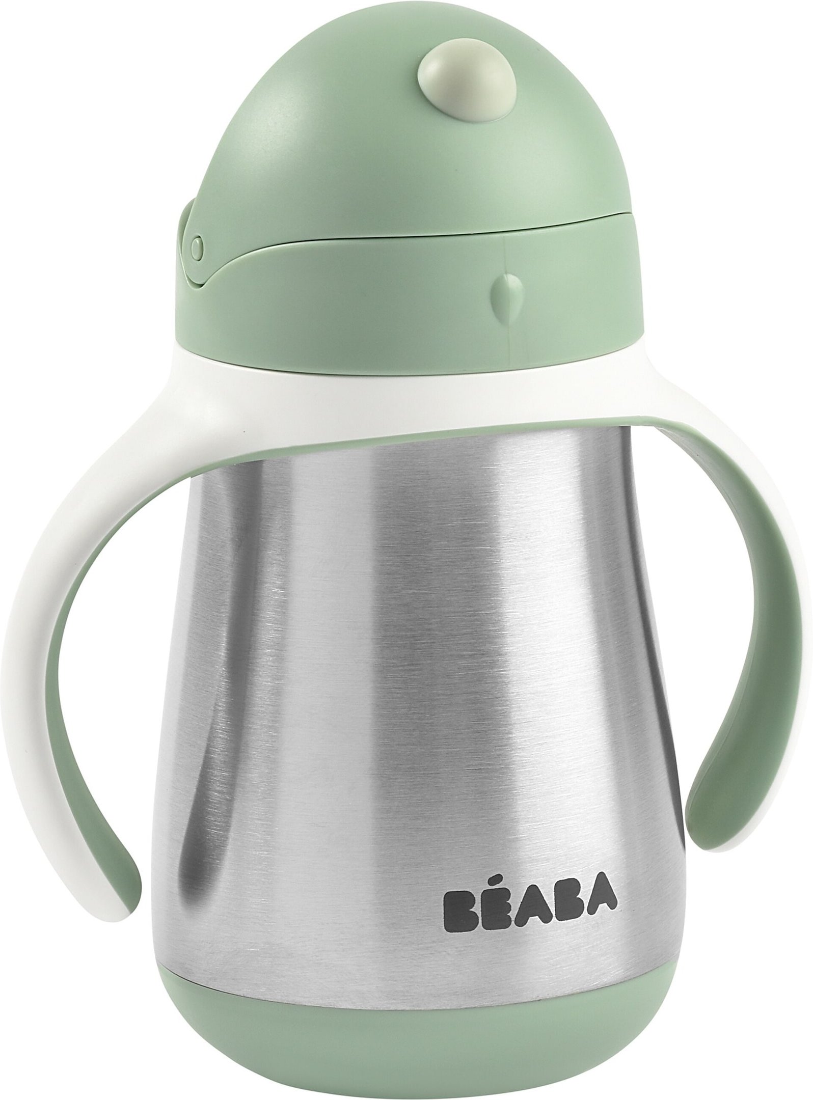 Thumbnail - Beaba Trinklernbecher mit Griffen und Strohalm aus Edelstahl 250 ml