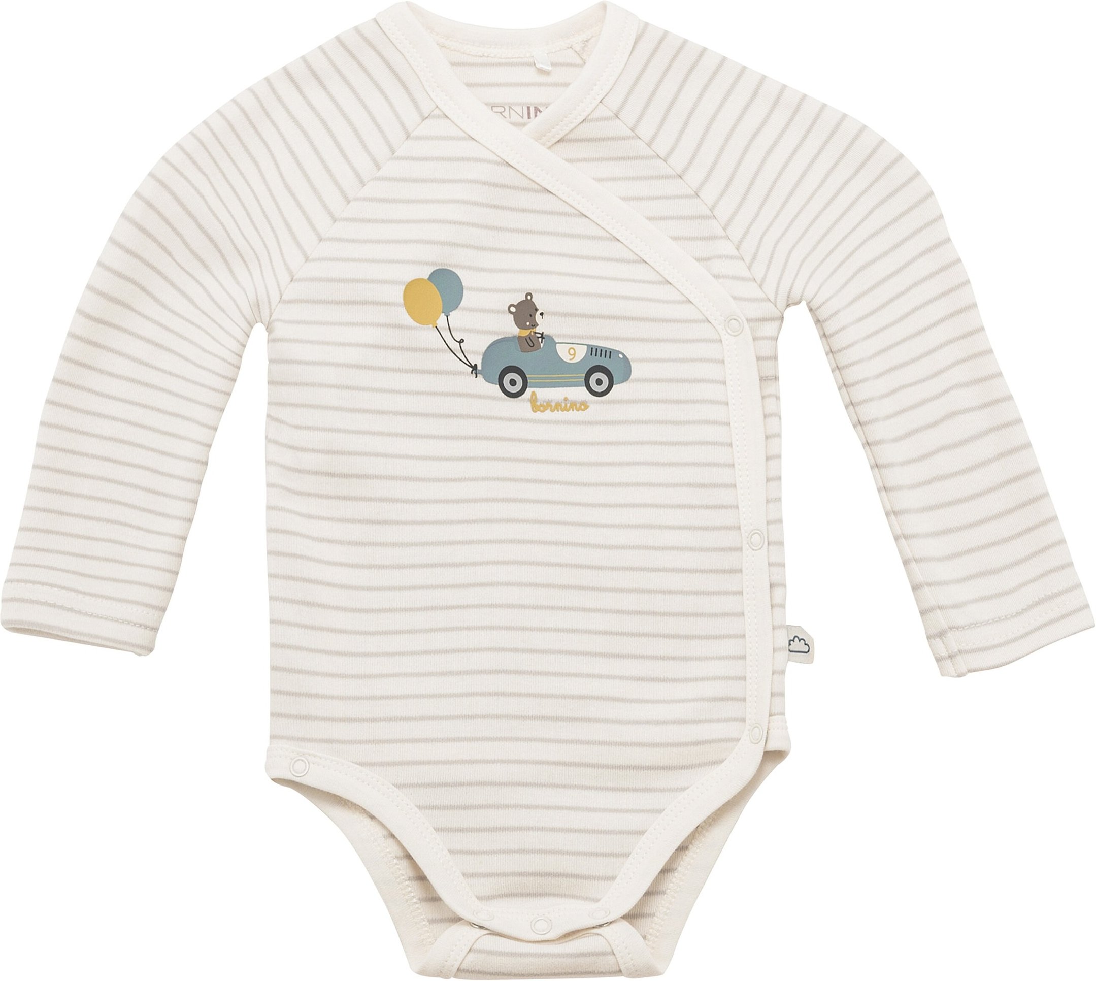 Bornino On The Road 2er-Pack Wickelbodys langarm Ringel Bär