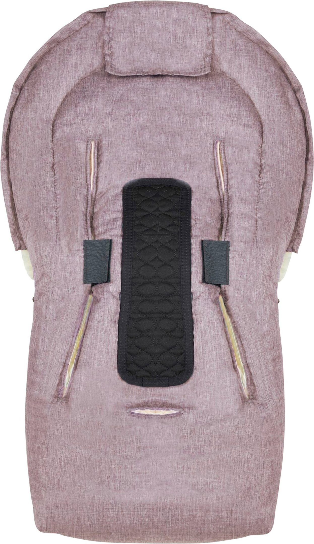 Werner Christ Baby Lammfell-Fußsack Oslo für Babyschale, Tragewanne rosa