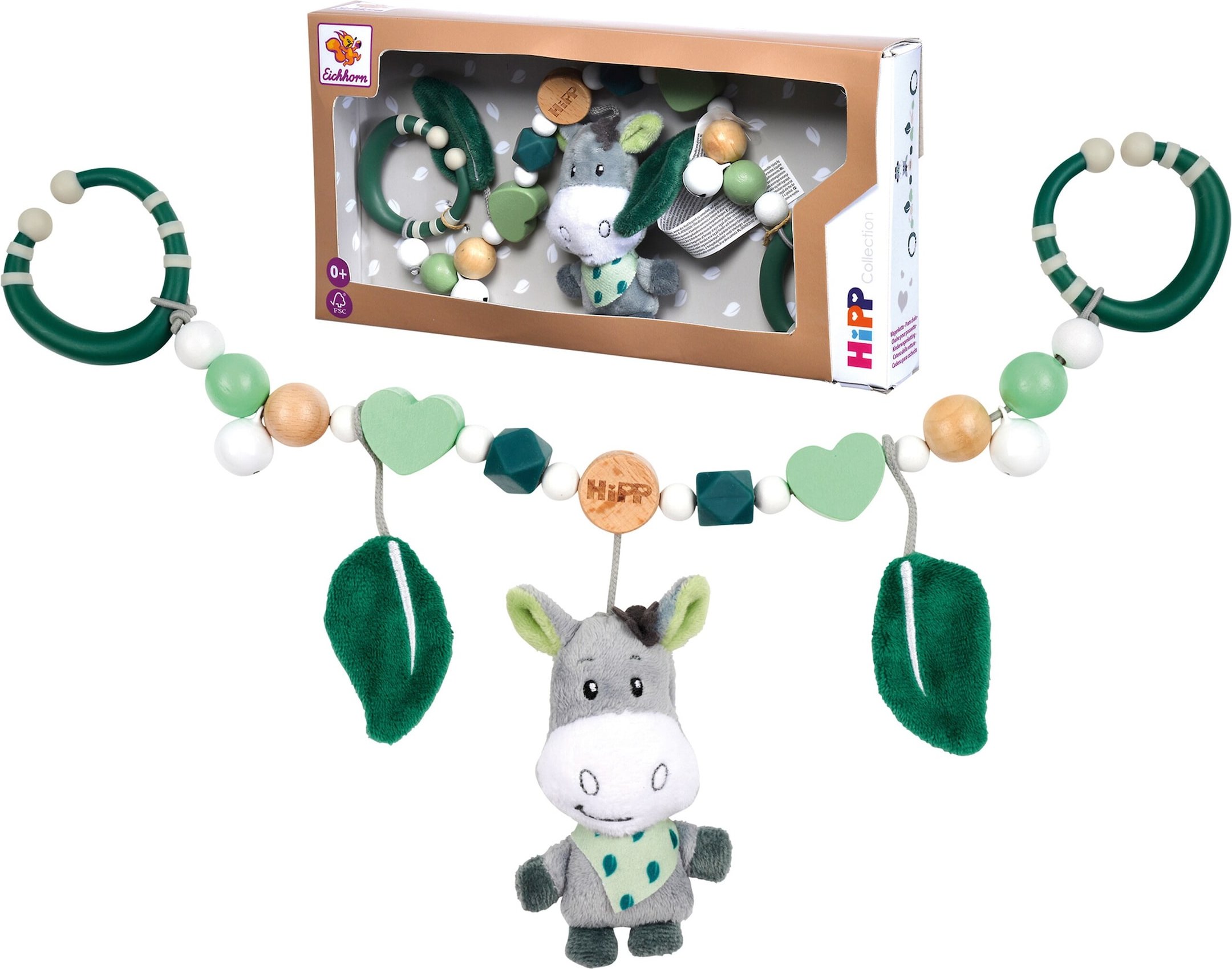 Eichhorn Kinderwagenkette Esel HiPP
