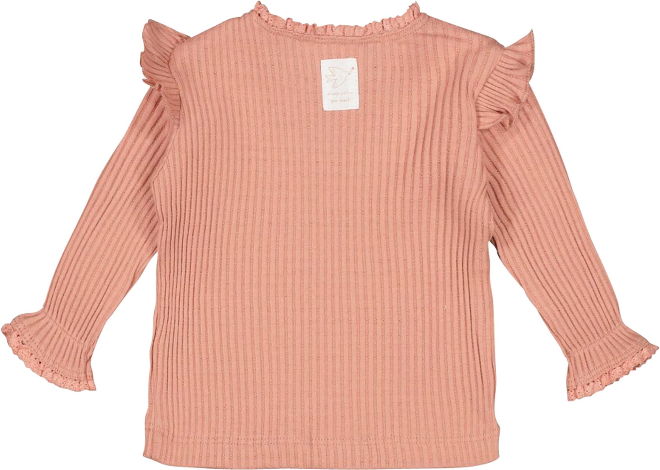 Thumbnail - Feetje Ajour-Shirt langarm Blume Rippqualität