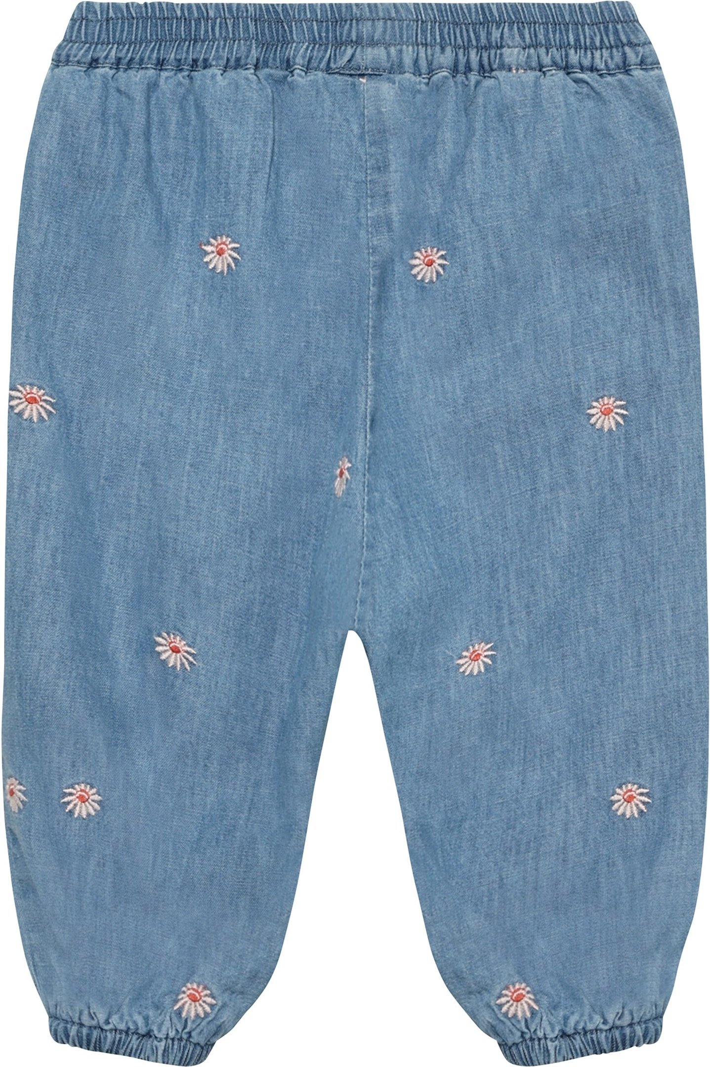 Minymo Chambray-Hose Denim Blumen