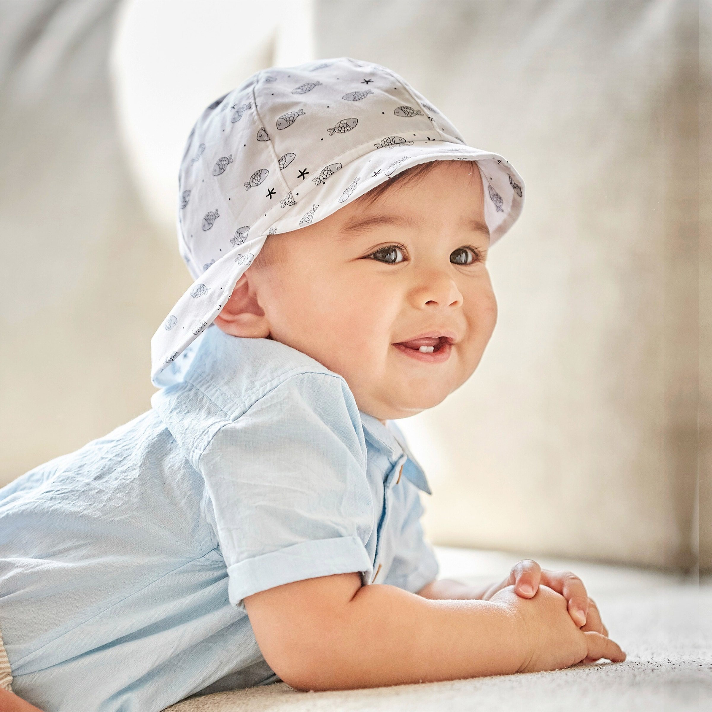 Maximo Schirmmütze mit Nacken- und UV-Schutz Haie