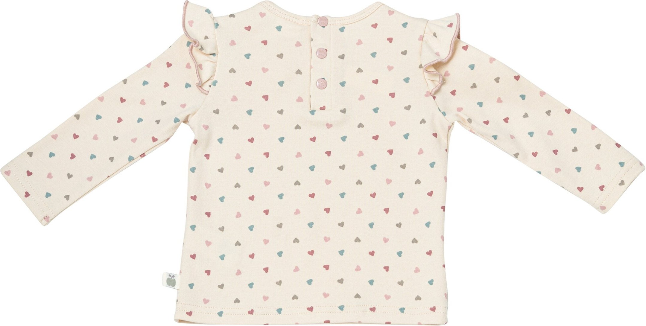 Bornino Cozy Time Shirt langarm Volant Herzen