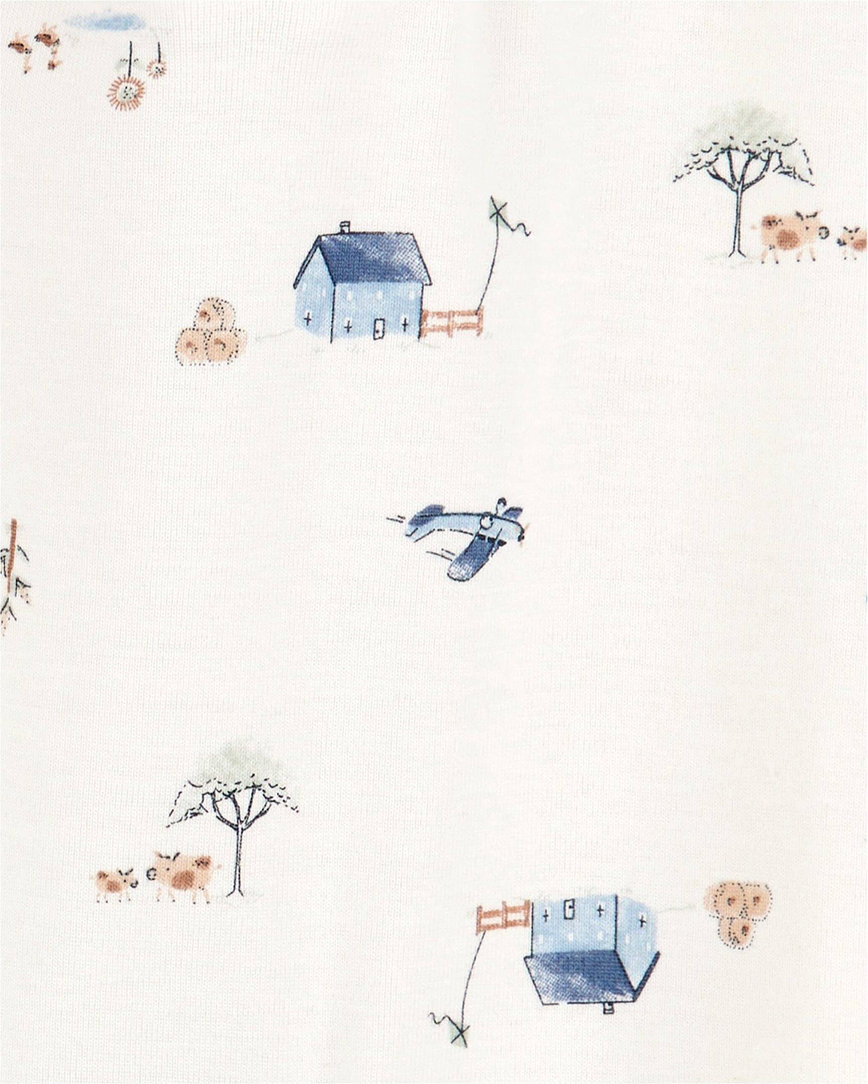 Thumbnail - Carter's 2er-Pack Overalls Farm Ringel