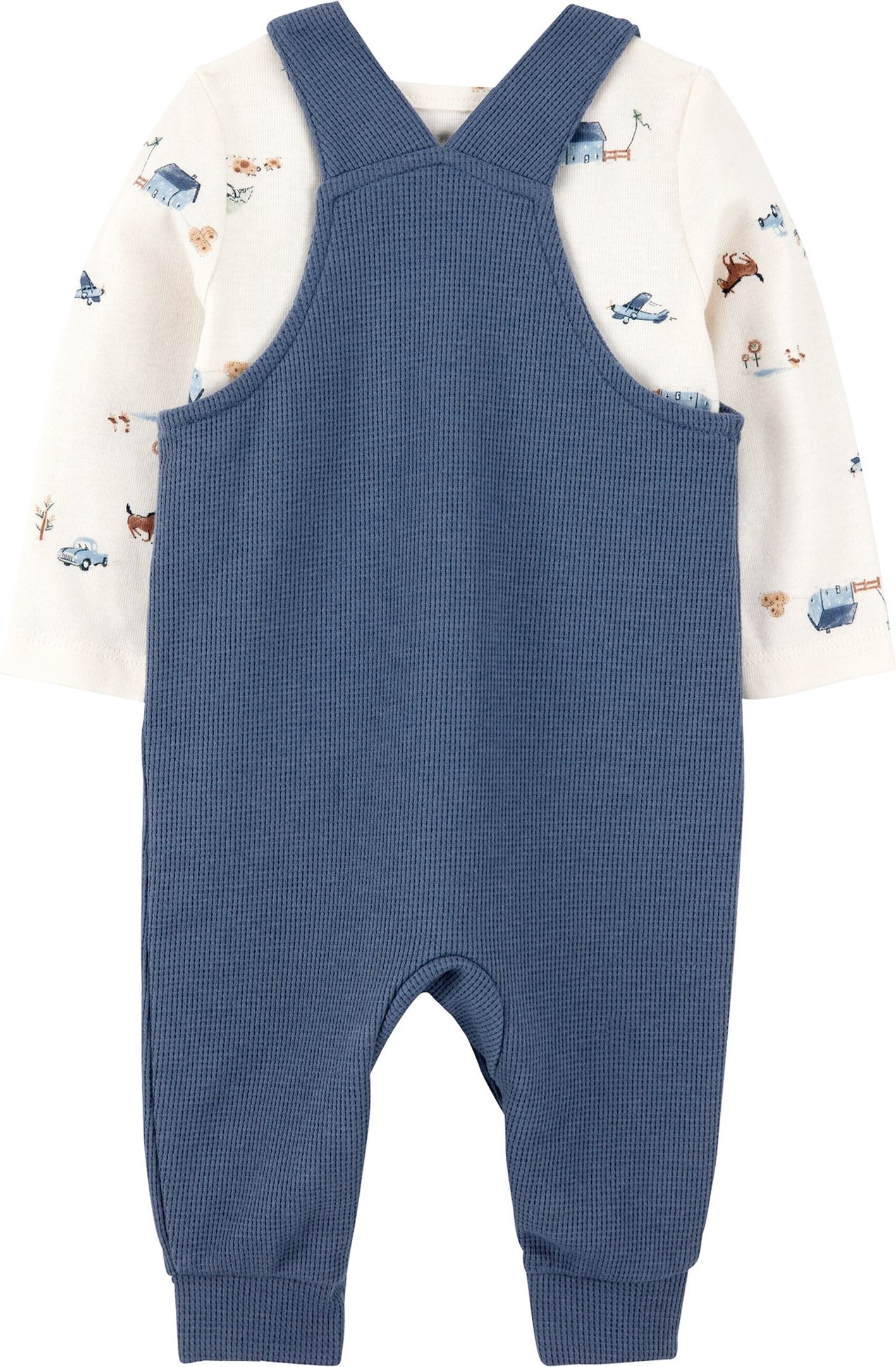 Carter's 2-tlg. Set Latzhose und Shirt Farm Waffelpiqué