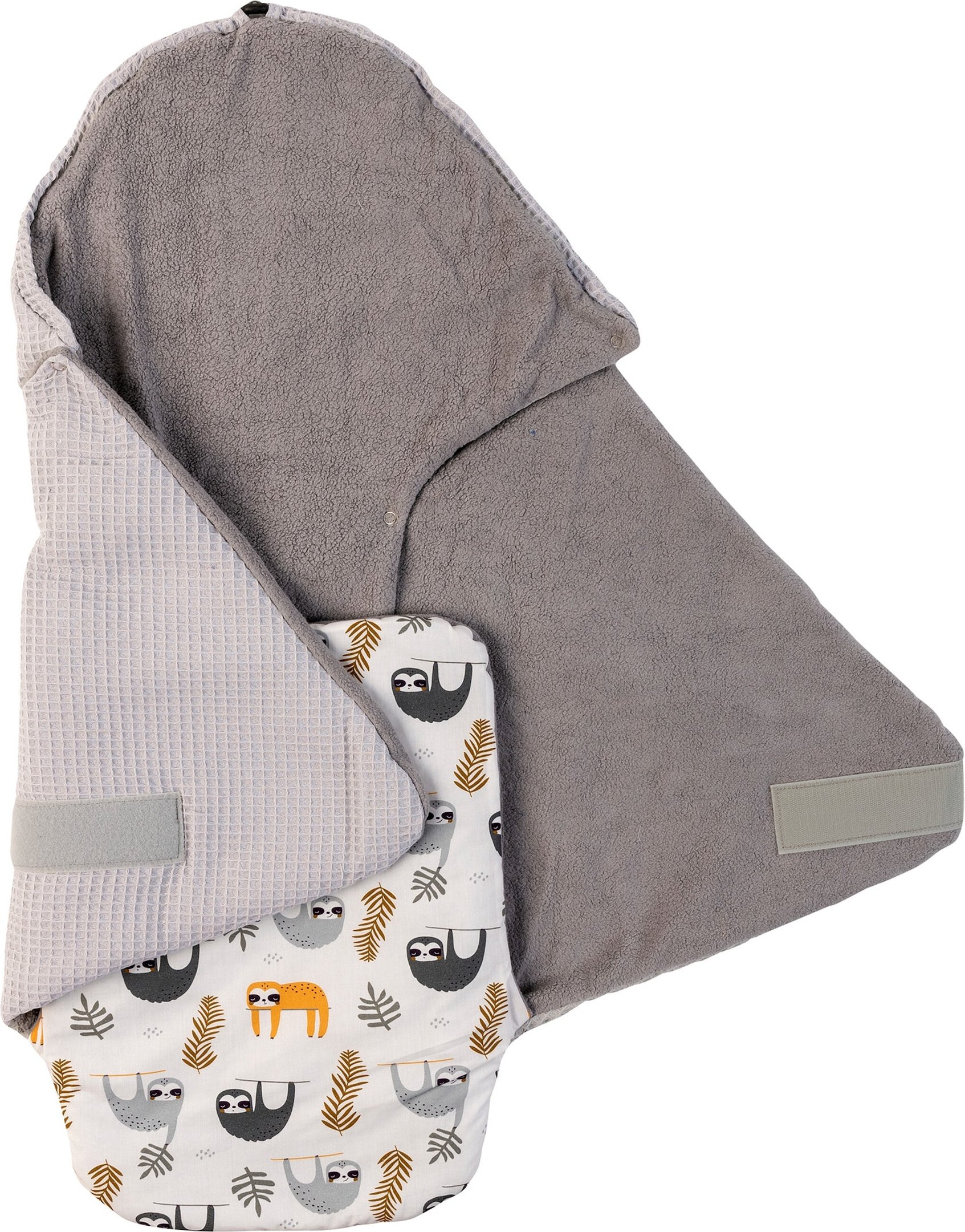 Ullenboom Einschlagdecke Waffelpiqué wattiert grau