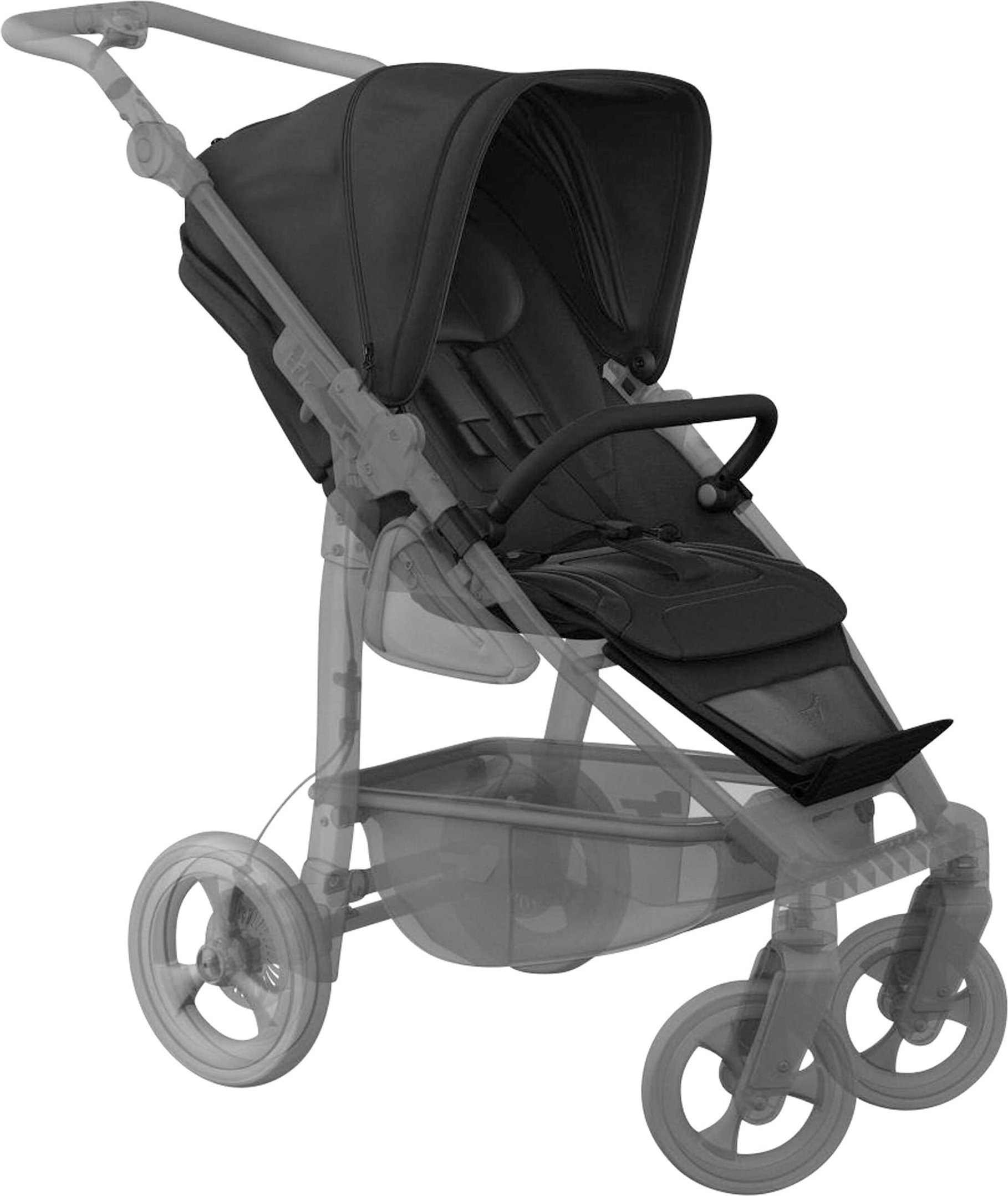 Tfk Kinderwagen Sportwagen Mono 4 grau | schwarz