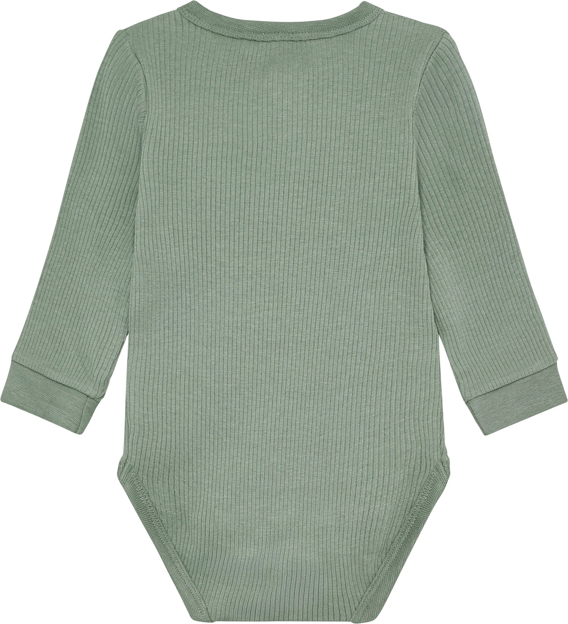 Minymo Henley-Body langarm Rippqualität