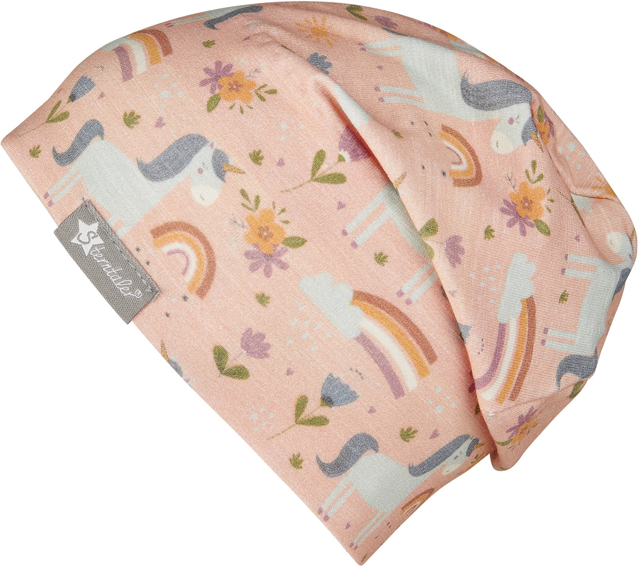 Sterntaler Beanie mit UV-Schutz Einhörner Regenbögen