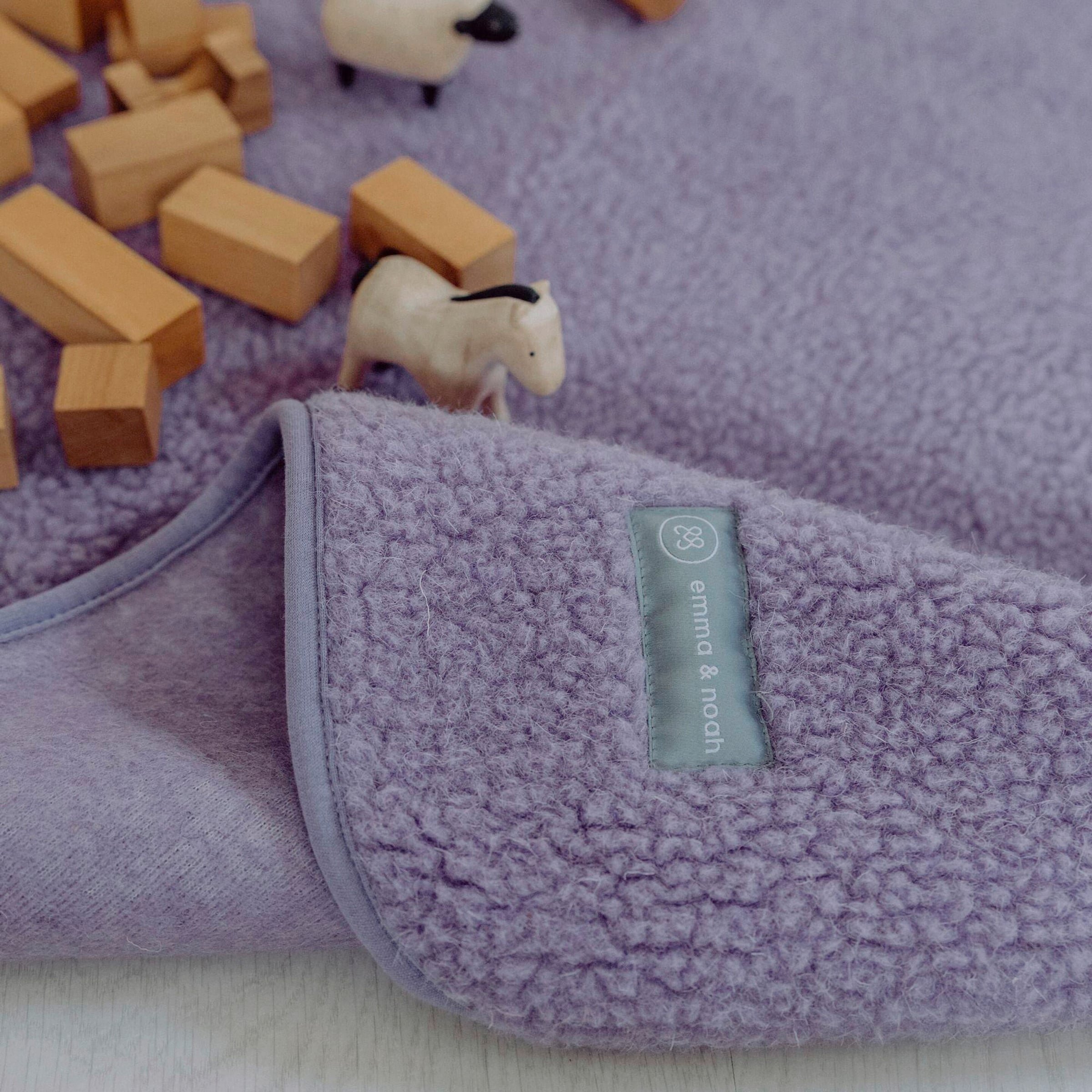 Emma & Noah Babydecke Merinowolle-Teddy 75x95 cm